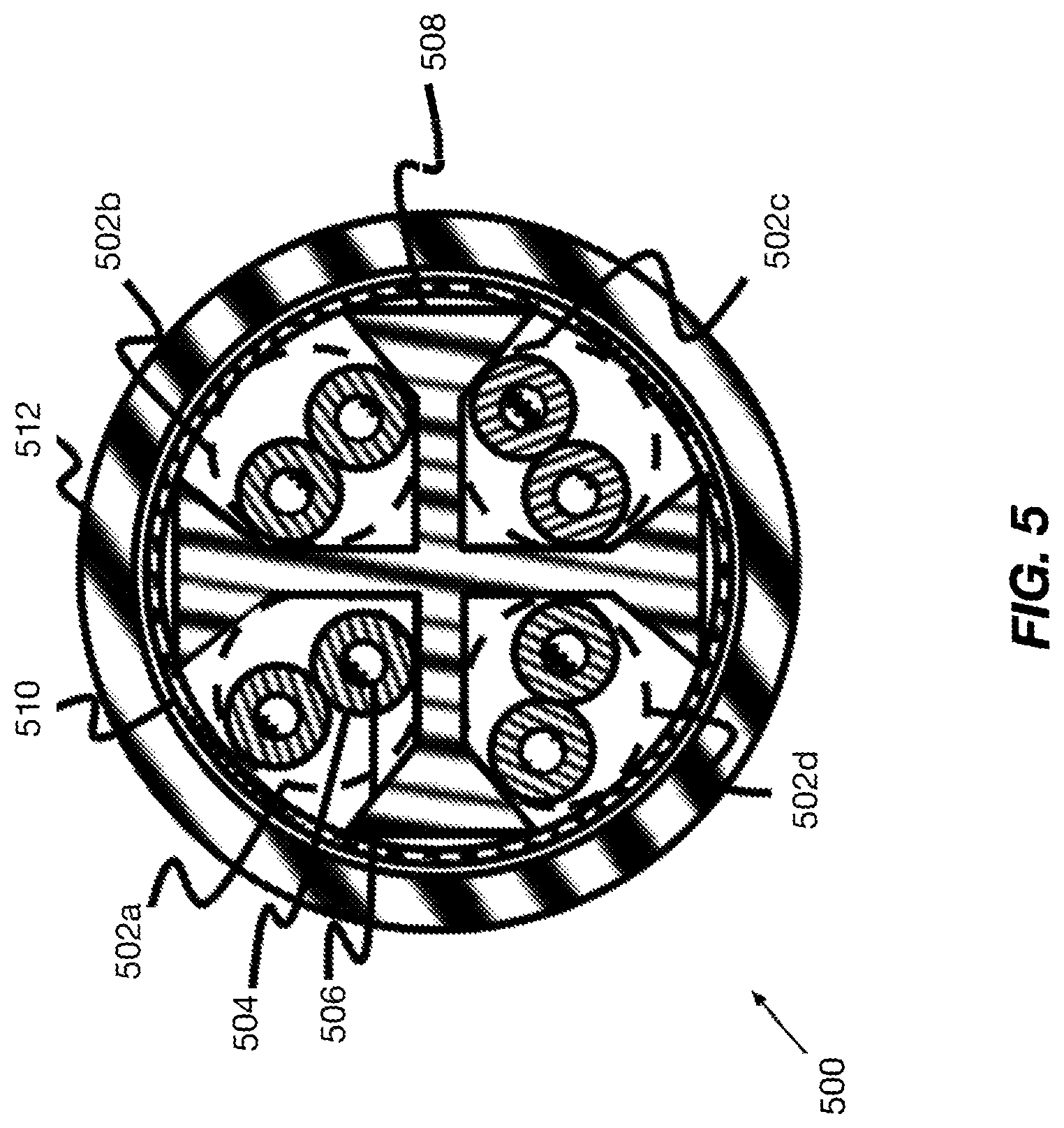 Patent US12308138 Figure 5 – Manifold pair lay data cable