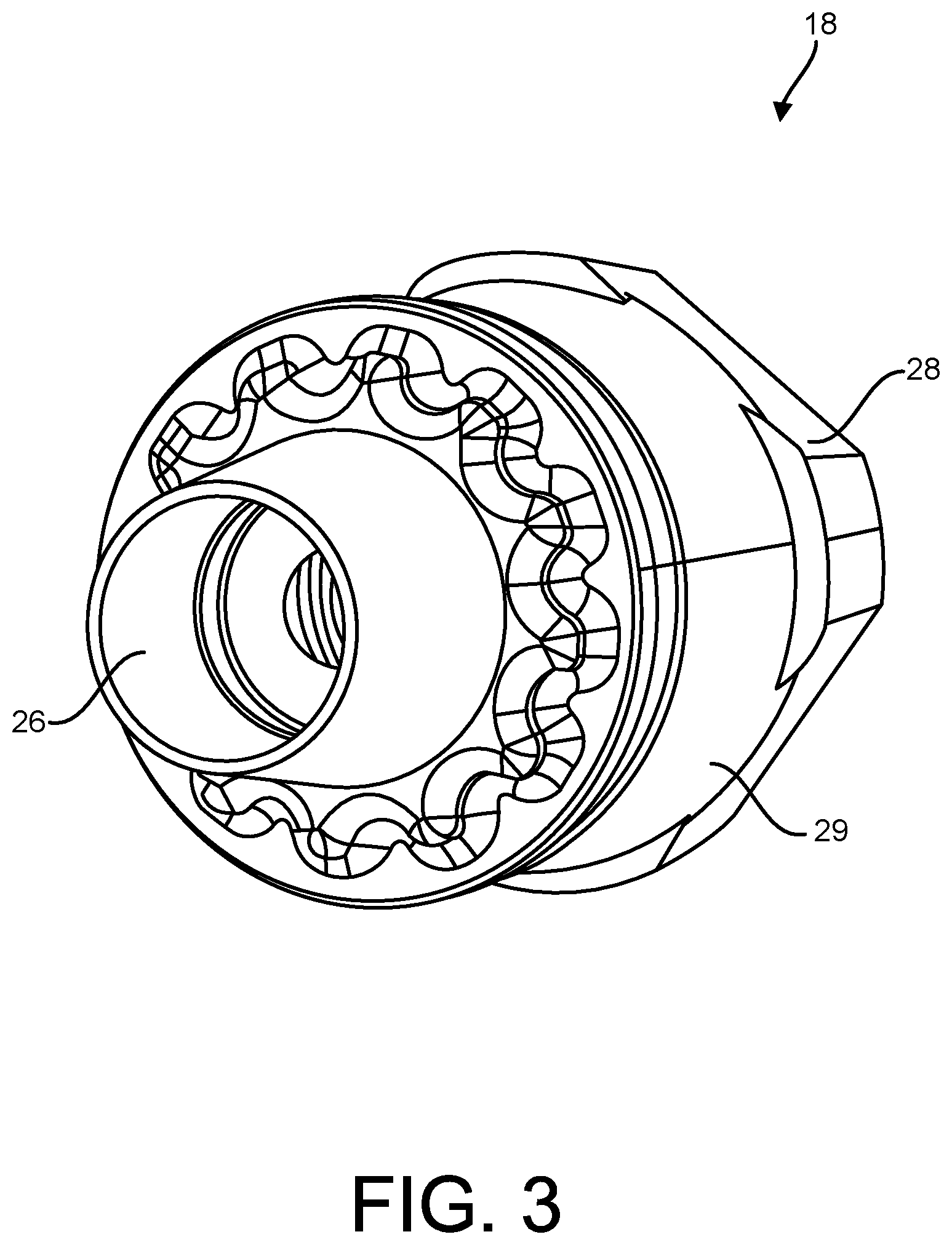 Patent US12308140 Figure 4 – Additively manufactured cable gland
