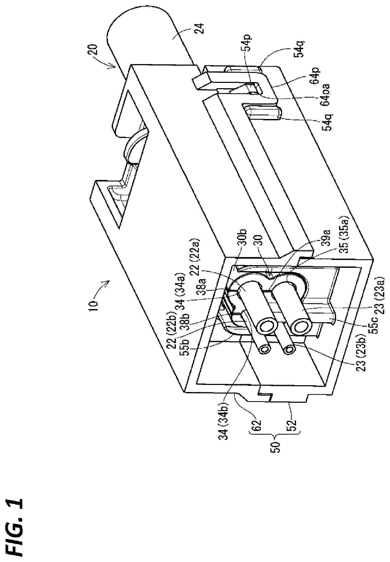 Patent US12308141 Figure 1 – Wiring module and elastic waterproofing member