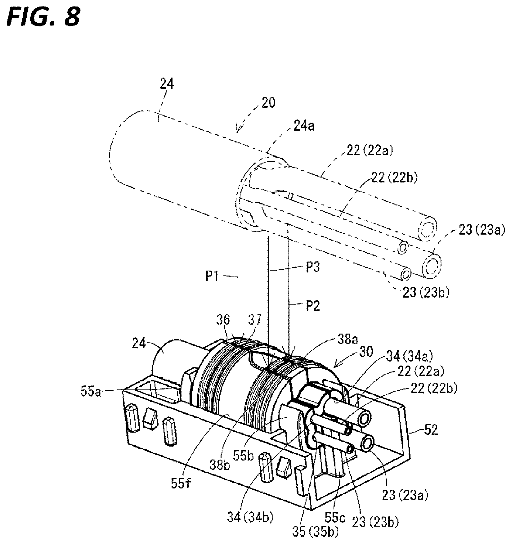 Patent US12308141 Figure 6 – Wiring module and elastic waterproofing member