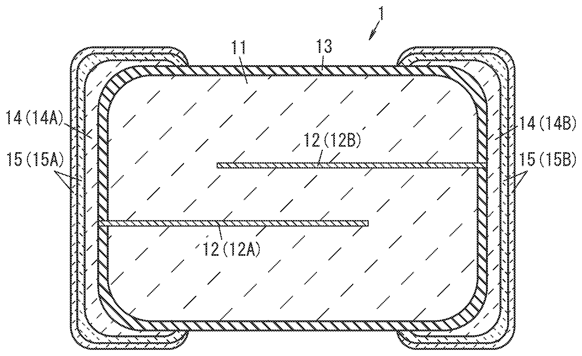 Patent US12308146 Figure 1 – Multilayer varistor