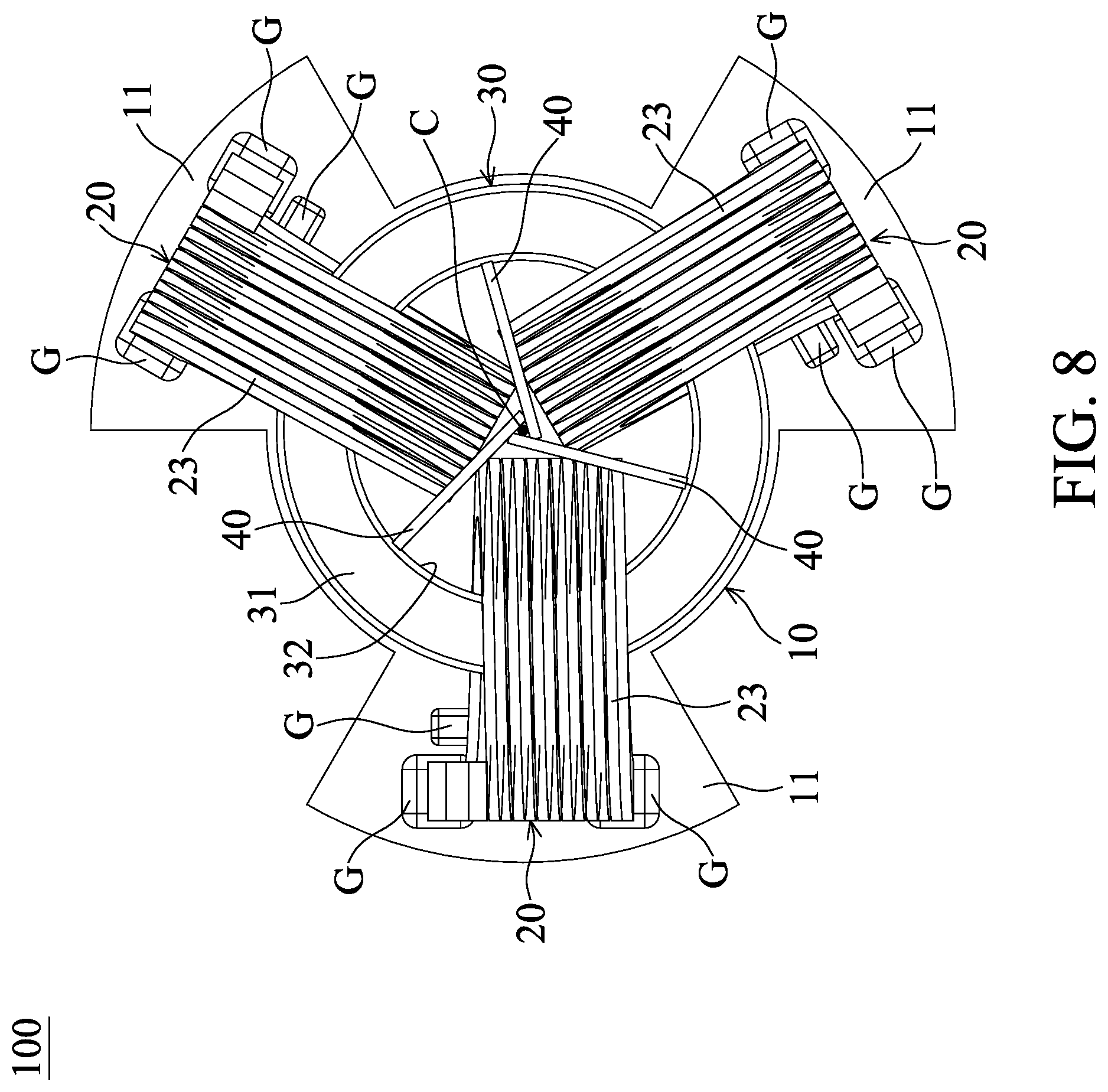 Patent US12308151 Figure 8 – Common mode choke