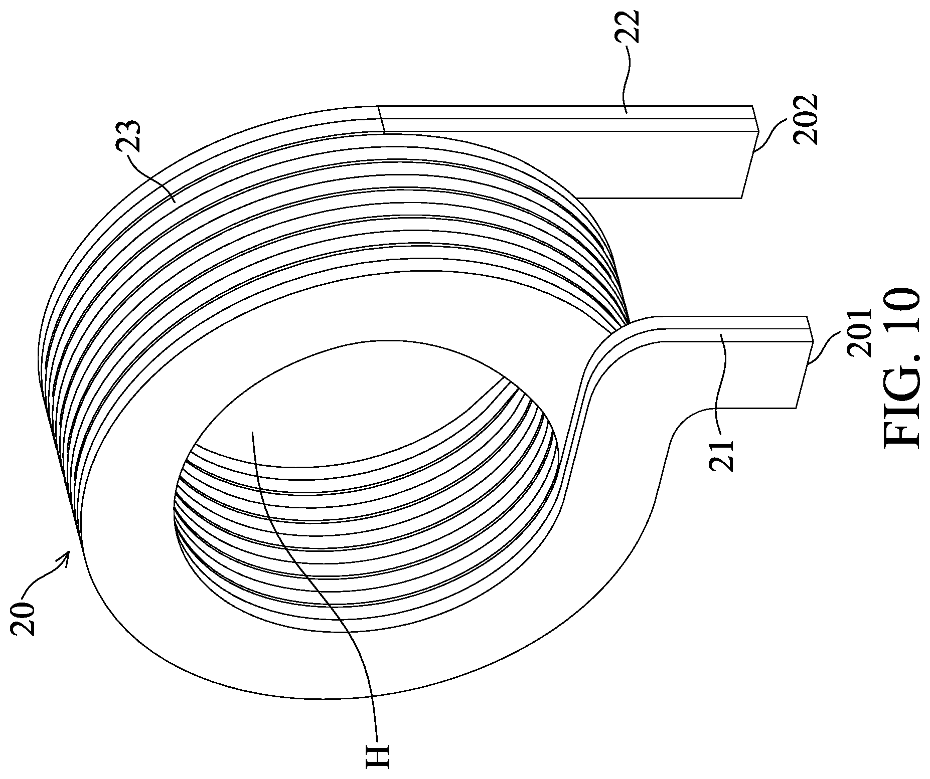 Patent US12308151 Figure 10 – Common mode choke