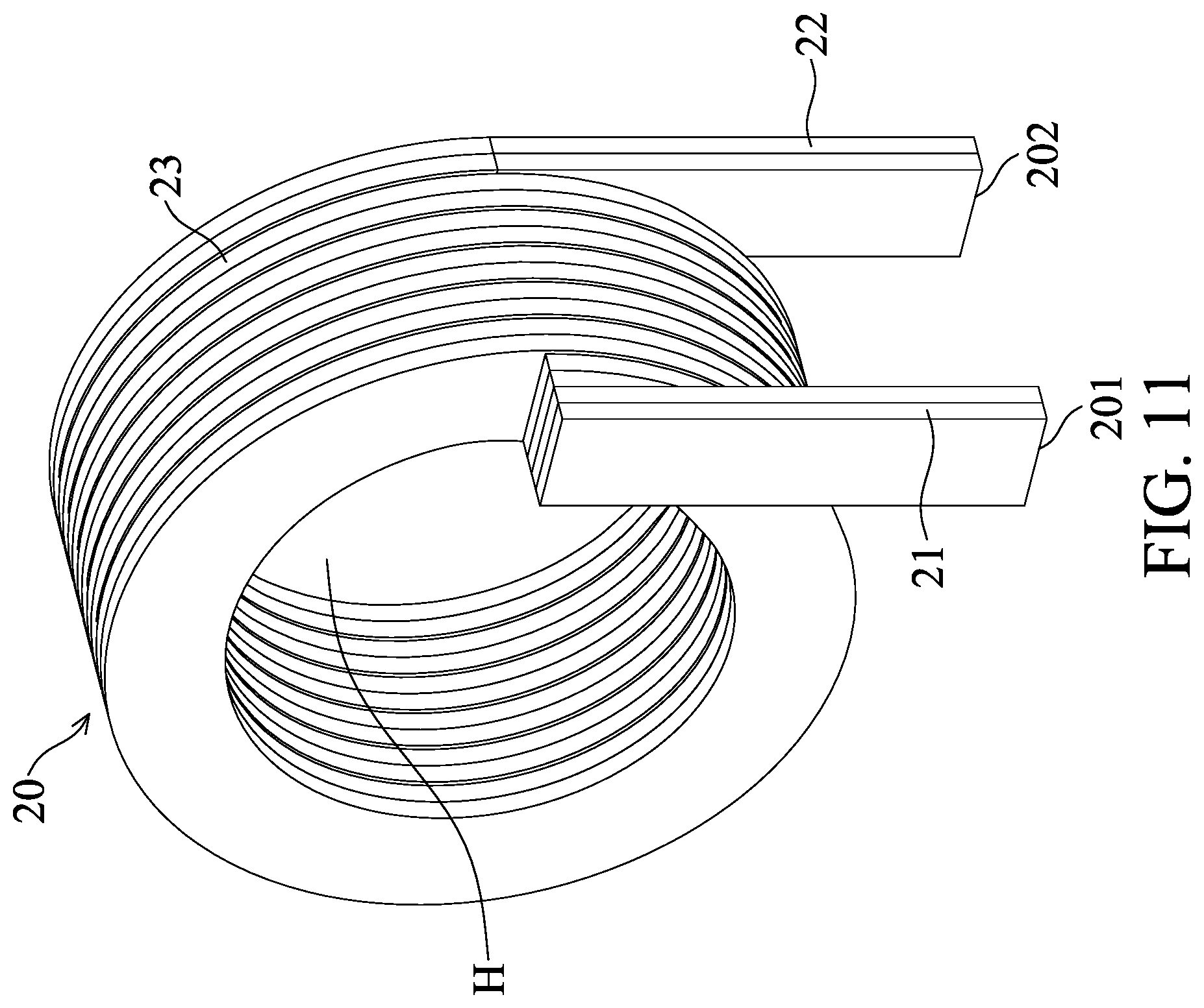 Patent US12308151 Figure 11 – Common mode choke