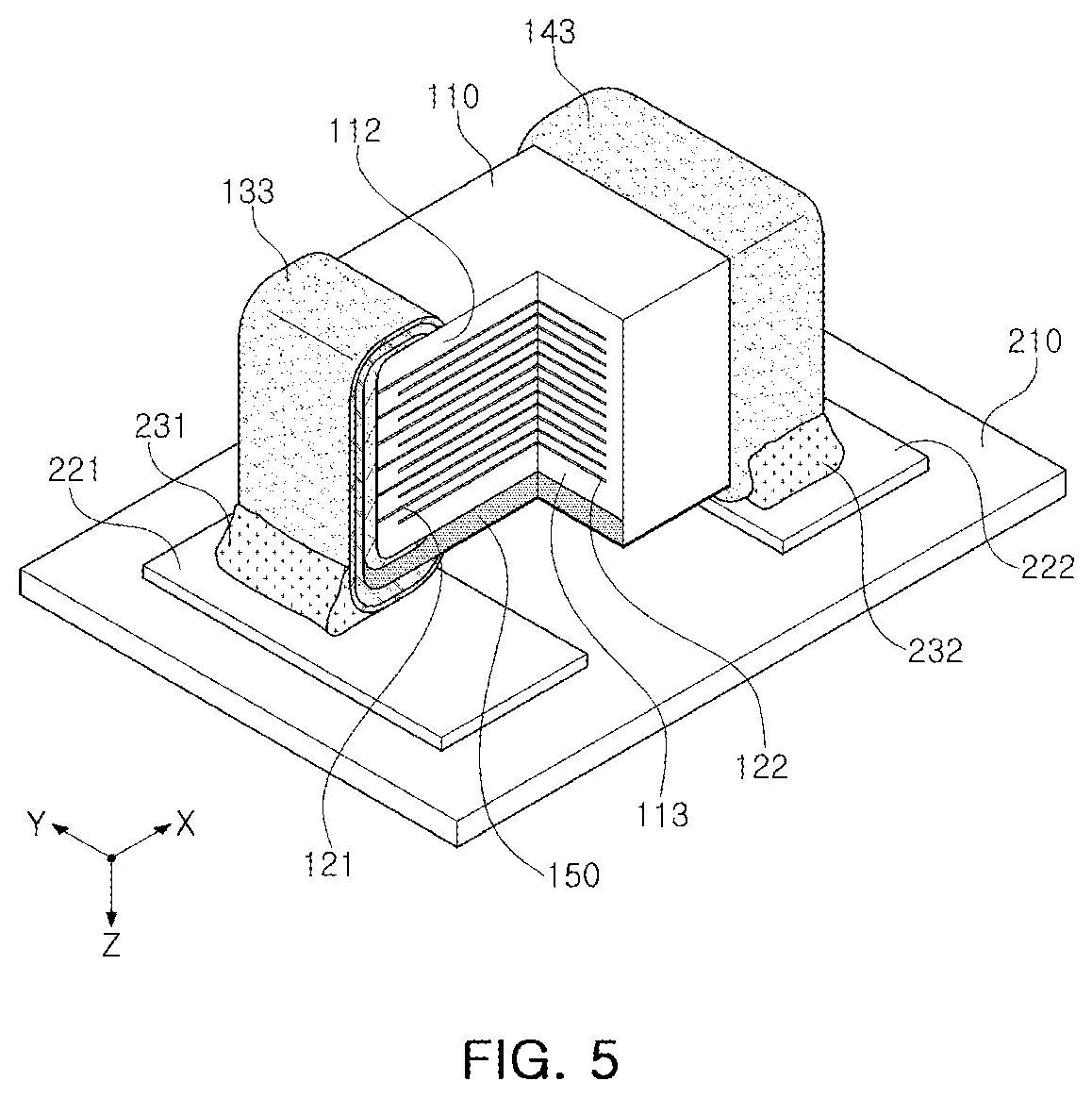 Patent US12308172 Figure 4 – Multilayer capacitor and board component having the same