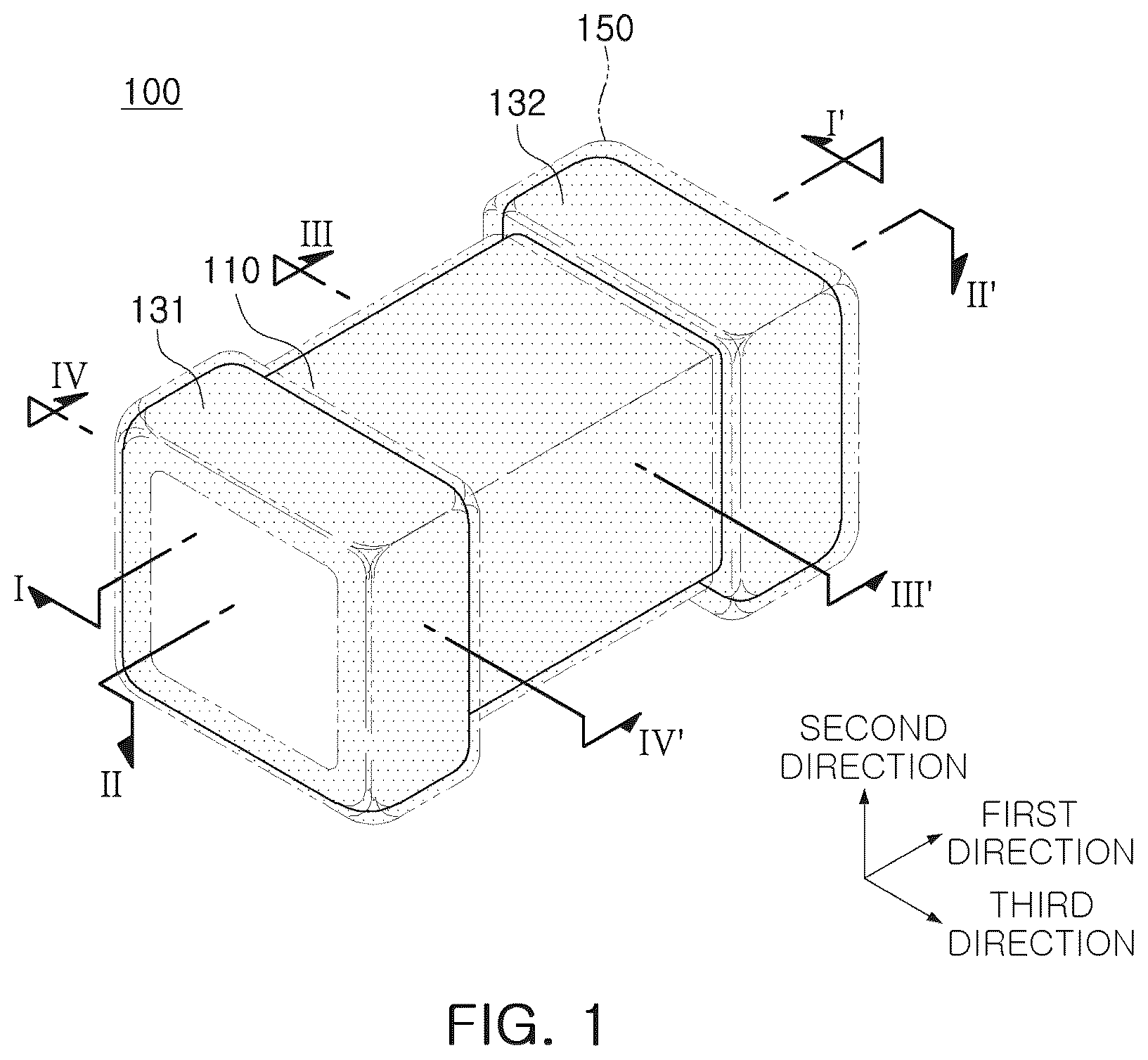 Patent US12308173 — Ceramic electronic component including insulating layer — Figure 1