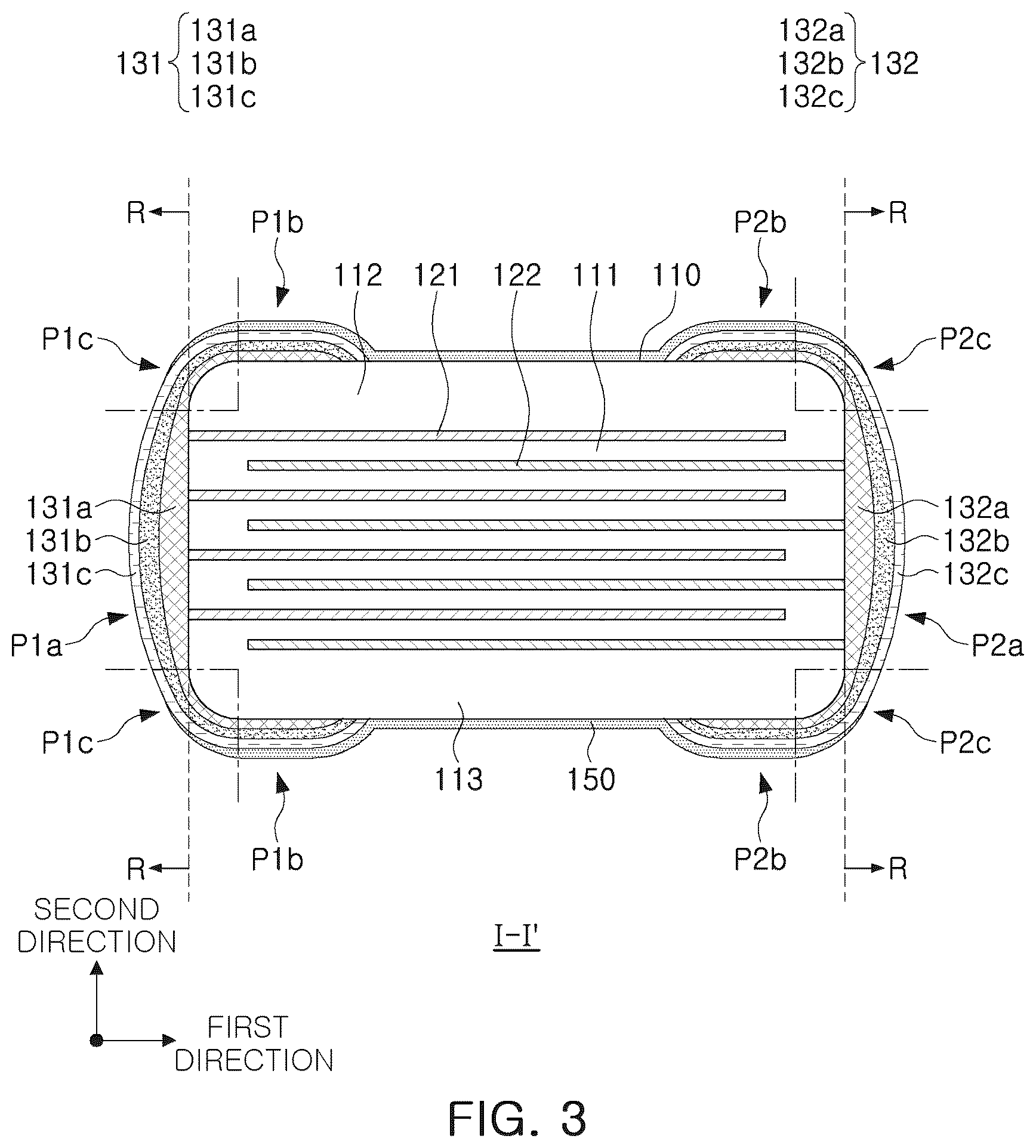 Patent US12308173 Figure 3 – Ceramic electronic component including insulating layer