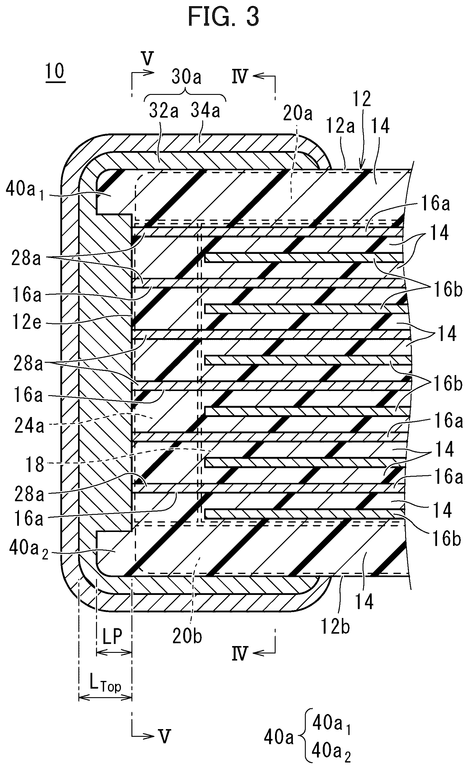 Patent US12308176 Figure 3 – Multilayer ceramic capacitor