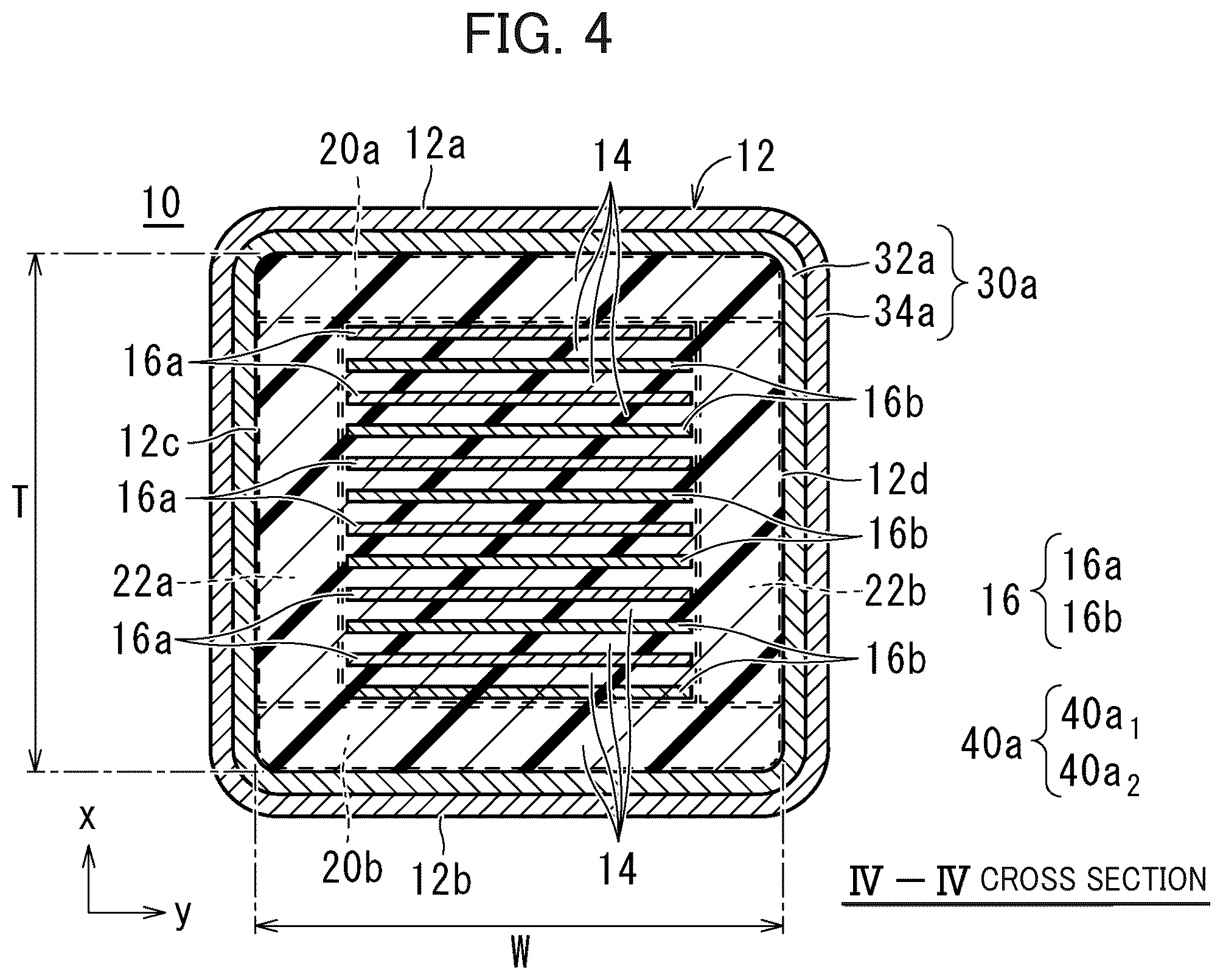 Patent US12308176 Figure 4 – Multilayer ceramic capacitor