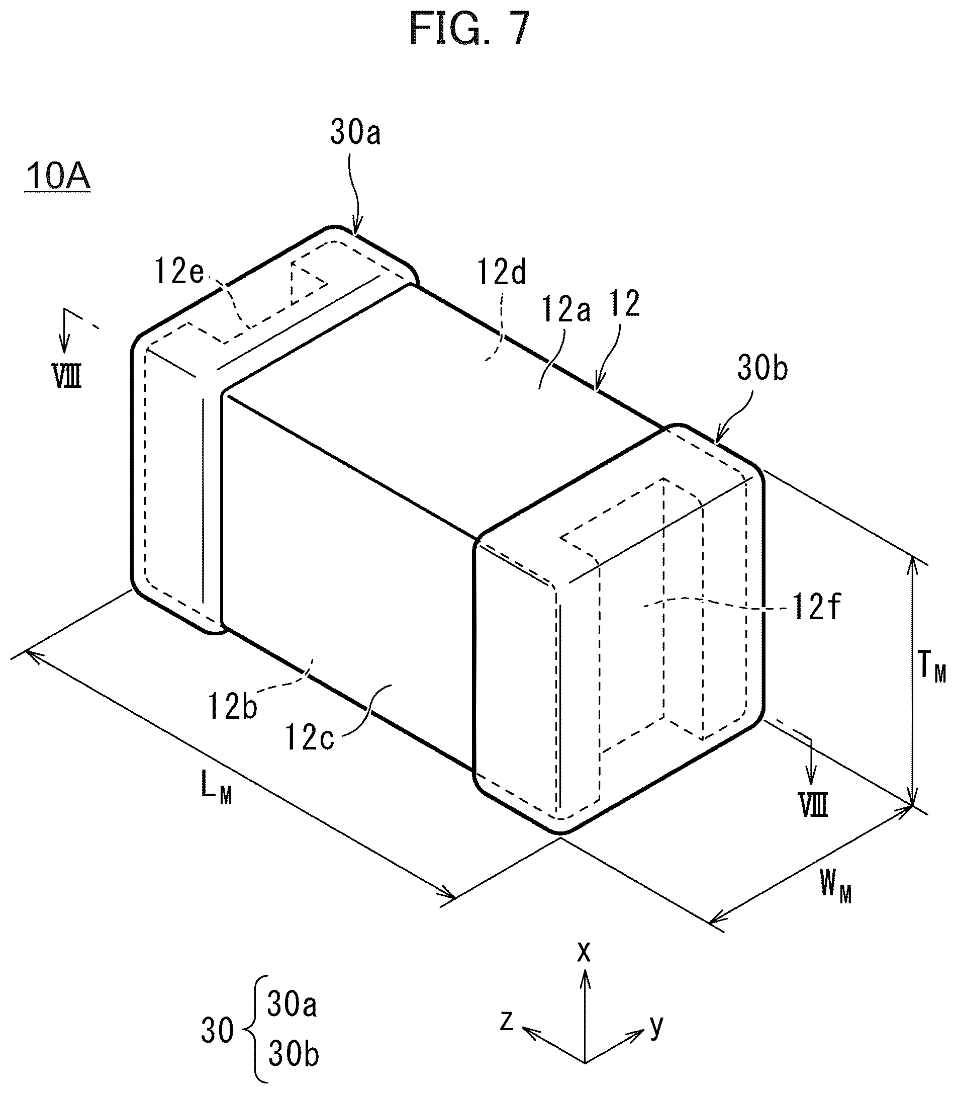 Patent US12308176 Figure 7 – Multilayer ceramic capacitor
