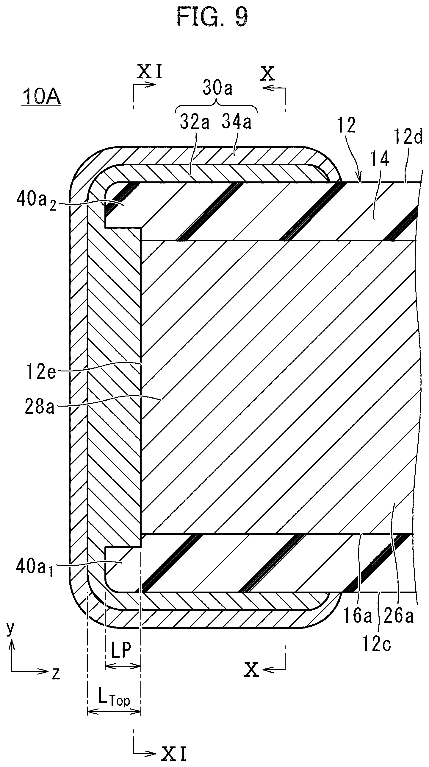 Patent US12308176 Figure 9 – Multilayer ceramic capacitor