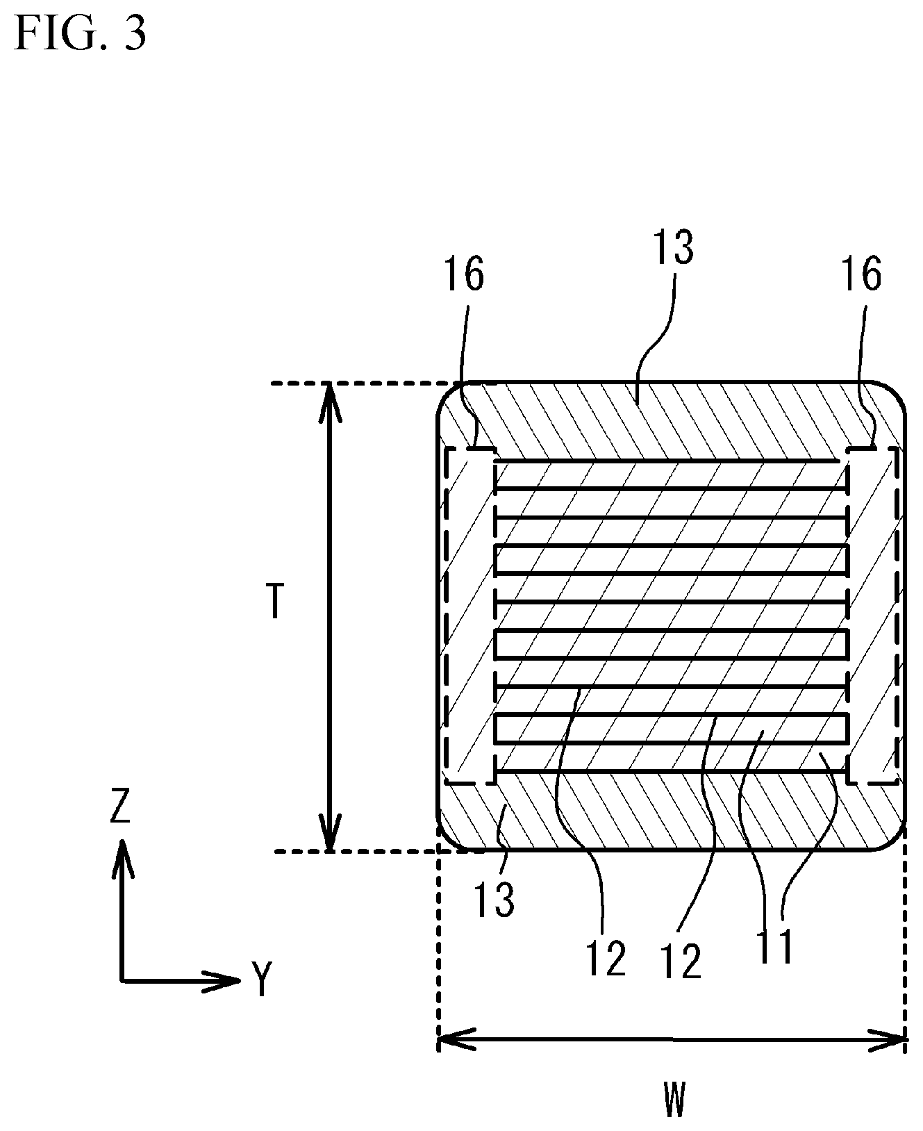 Patent US12308178 Figure 3 – Multilayer ceramic electronic device and manufacturing method of the same