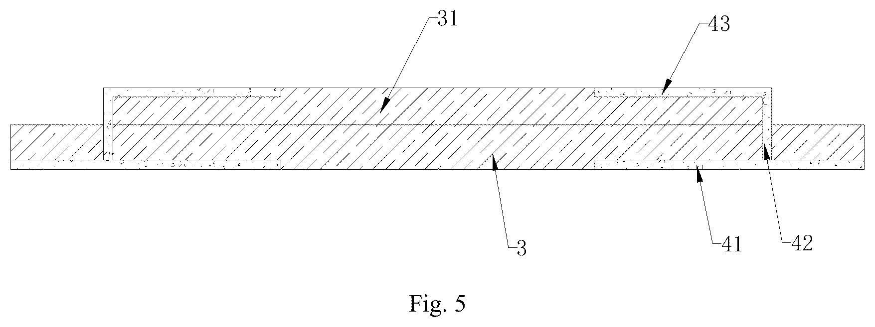 Patent US12308182 Figure 5 – Core package, double-substrate multilayer solid aluminum electrolytic capacitor and method for preparing same