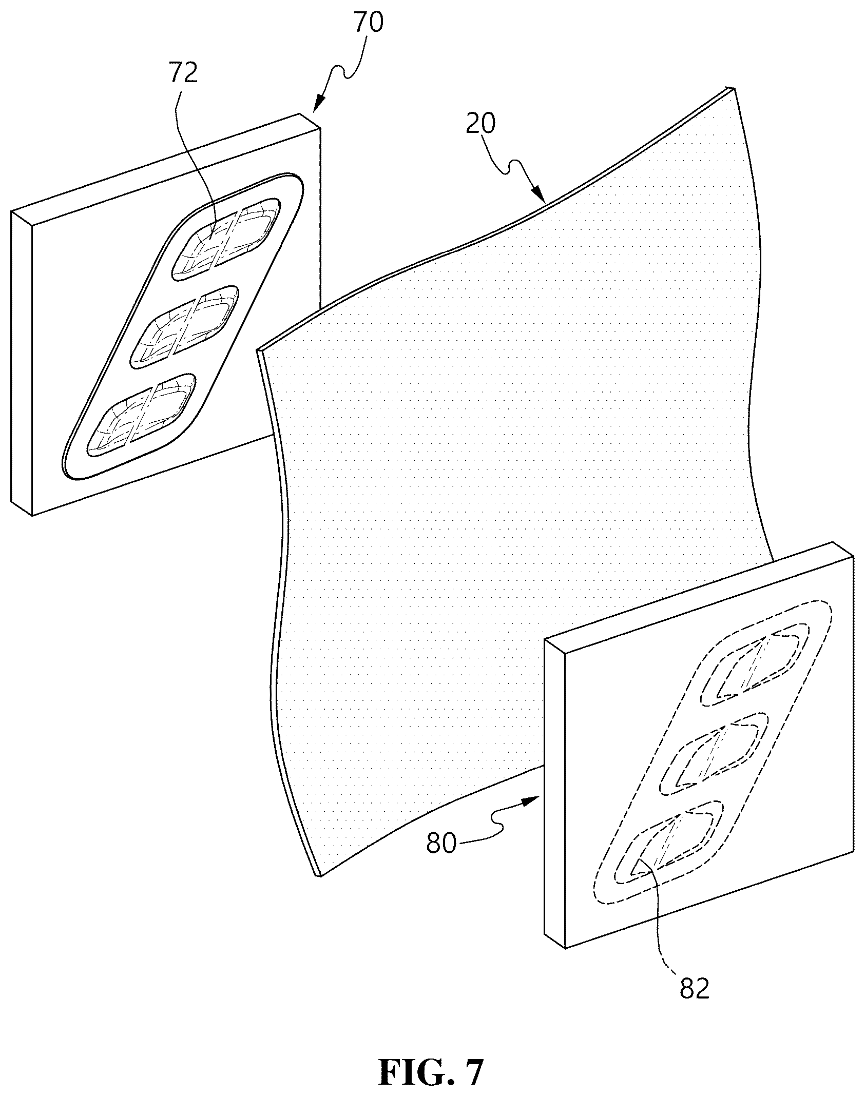 Patent US12308184 Figure 9 – In-vehicle operation button installation structure