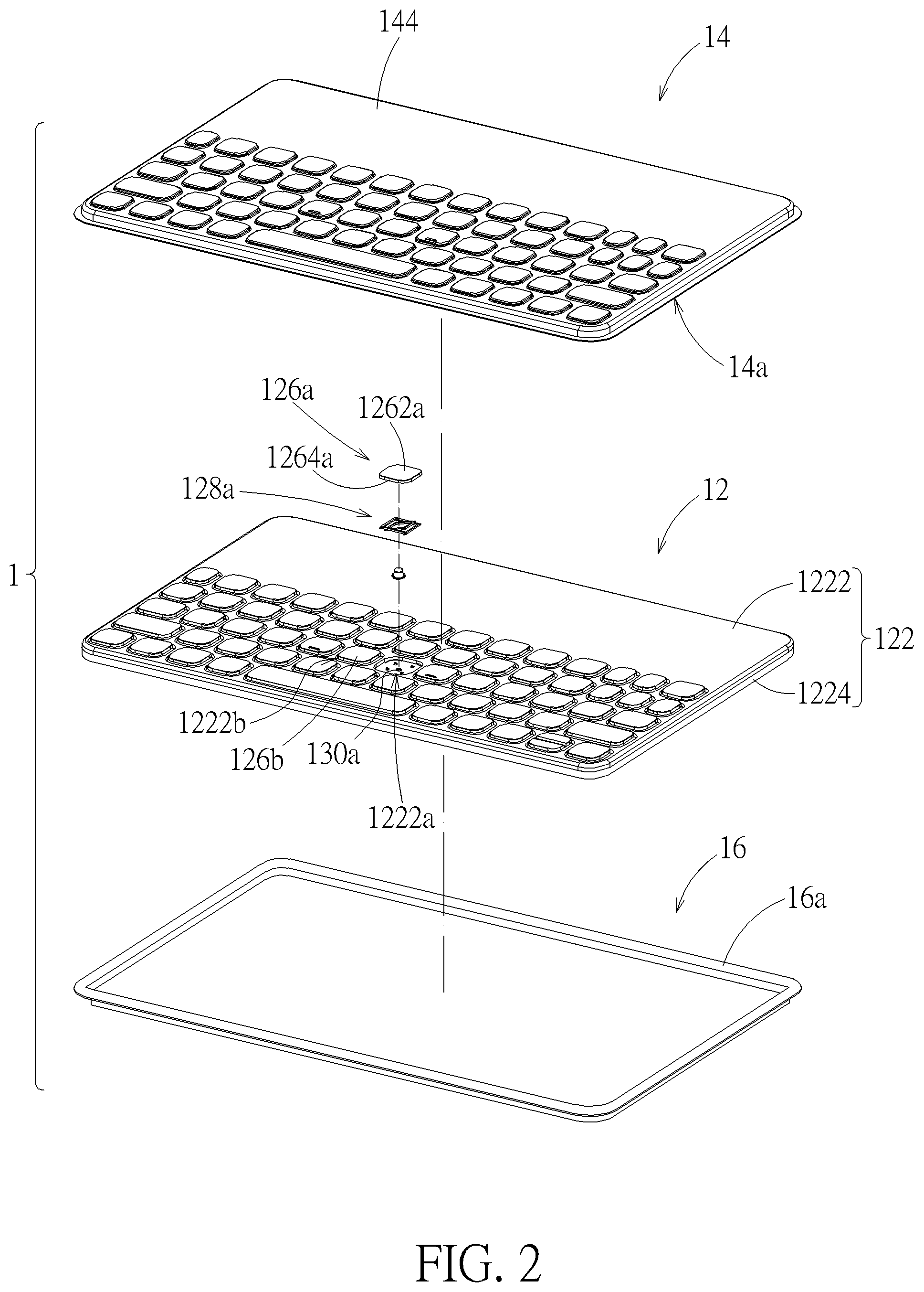 Patent US12308185 Figure 2 – Keyswitch structure and keyboard therewith