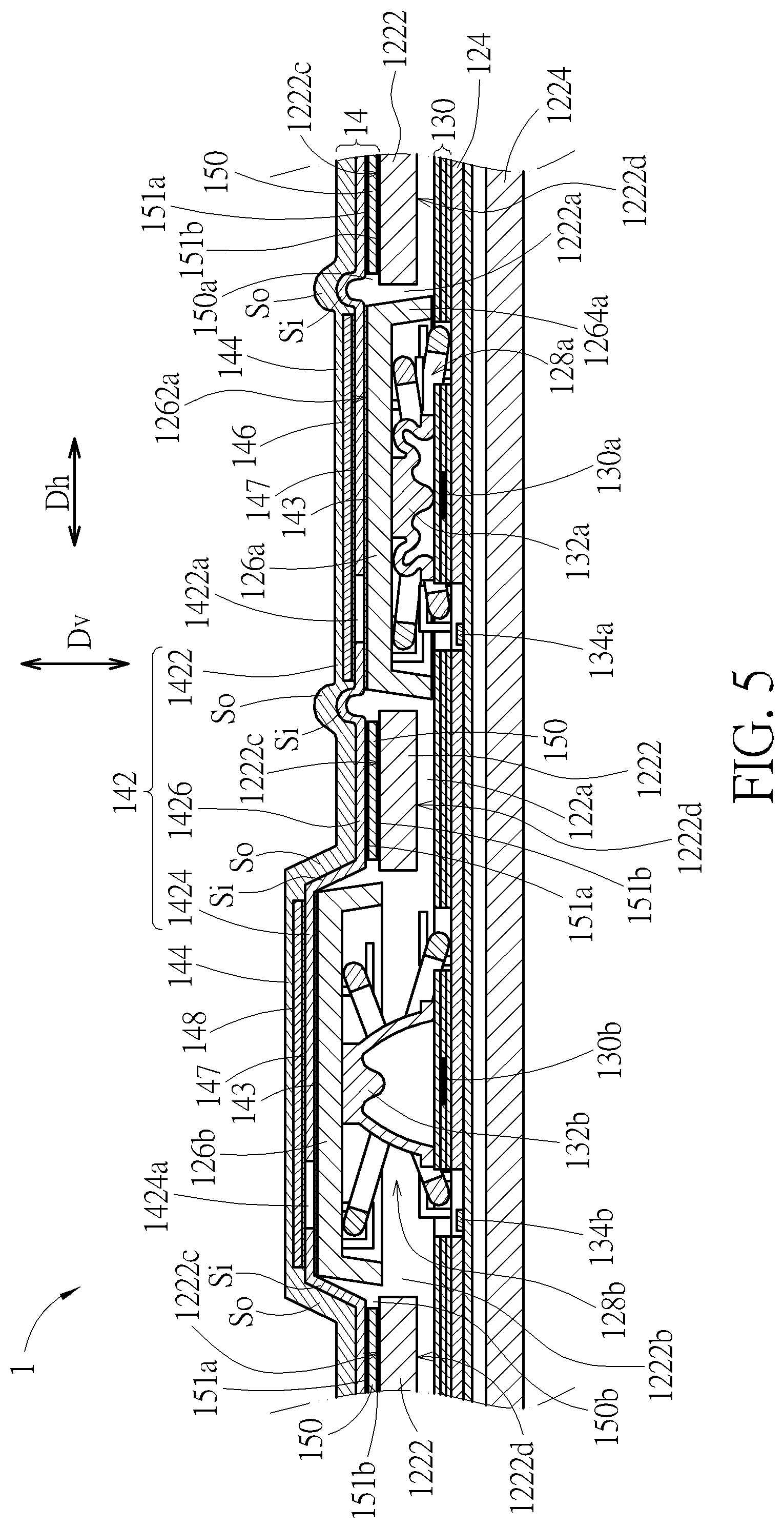 Patent US12308185 Figure 5 – Keyswitch structure and keyboard therewith