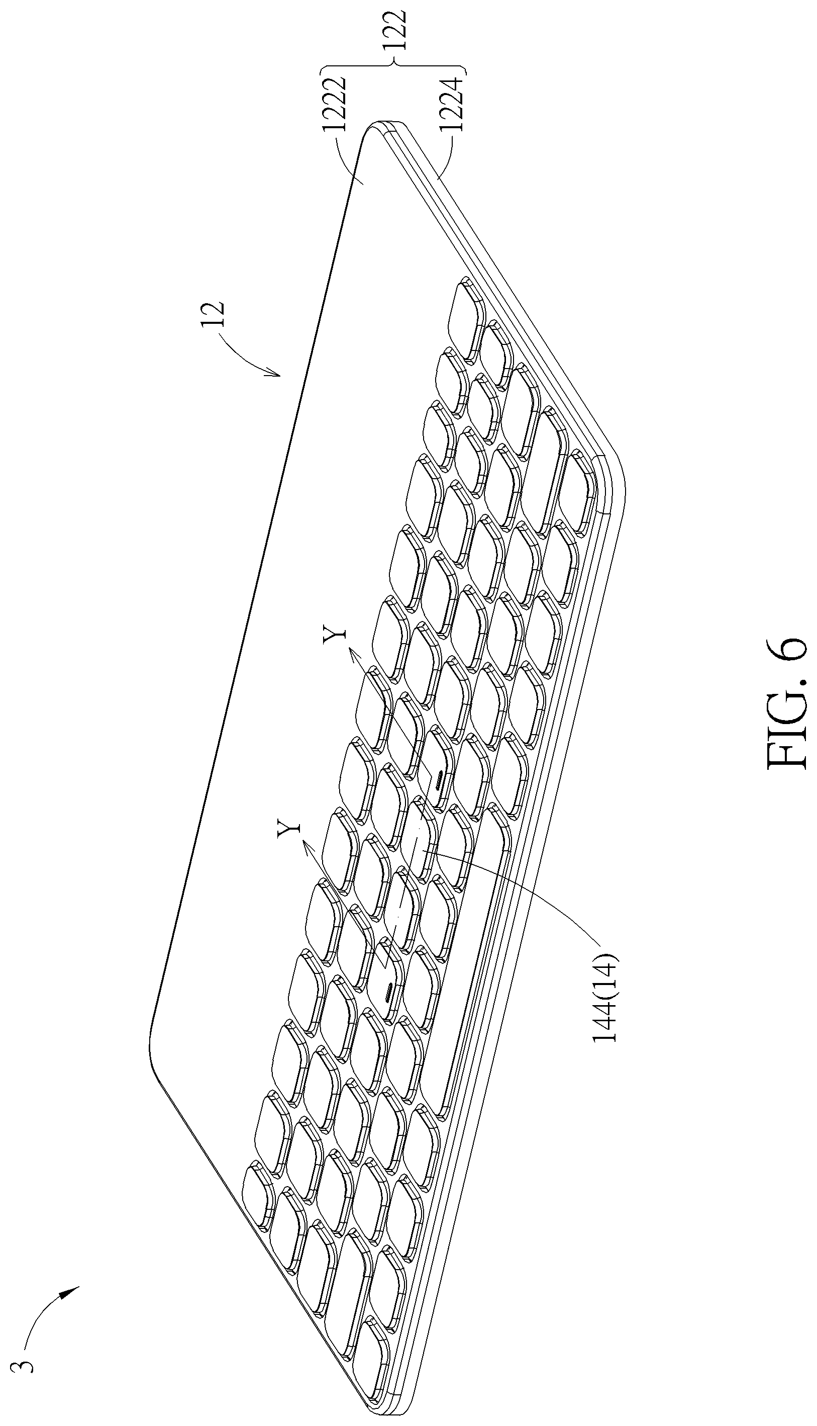 Patent US12308185 Figure 6 – Keyswitch structure and keyboard therewith