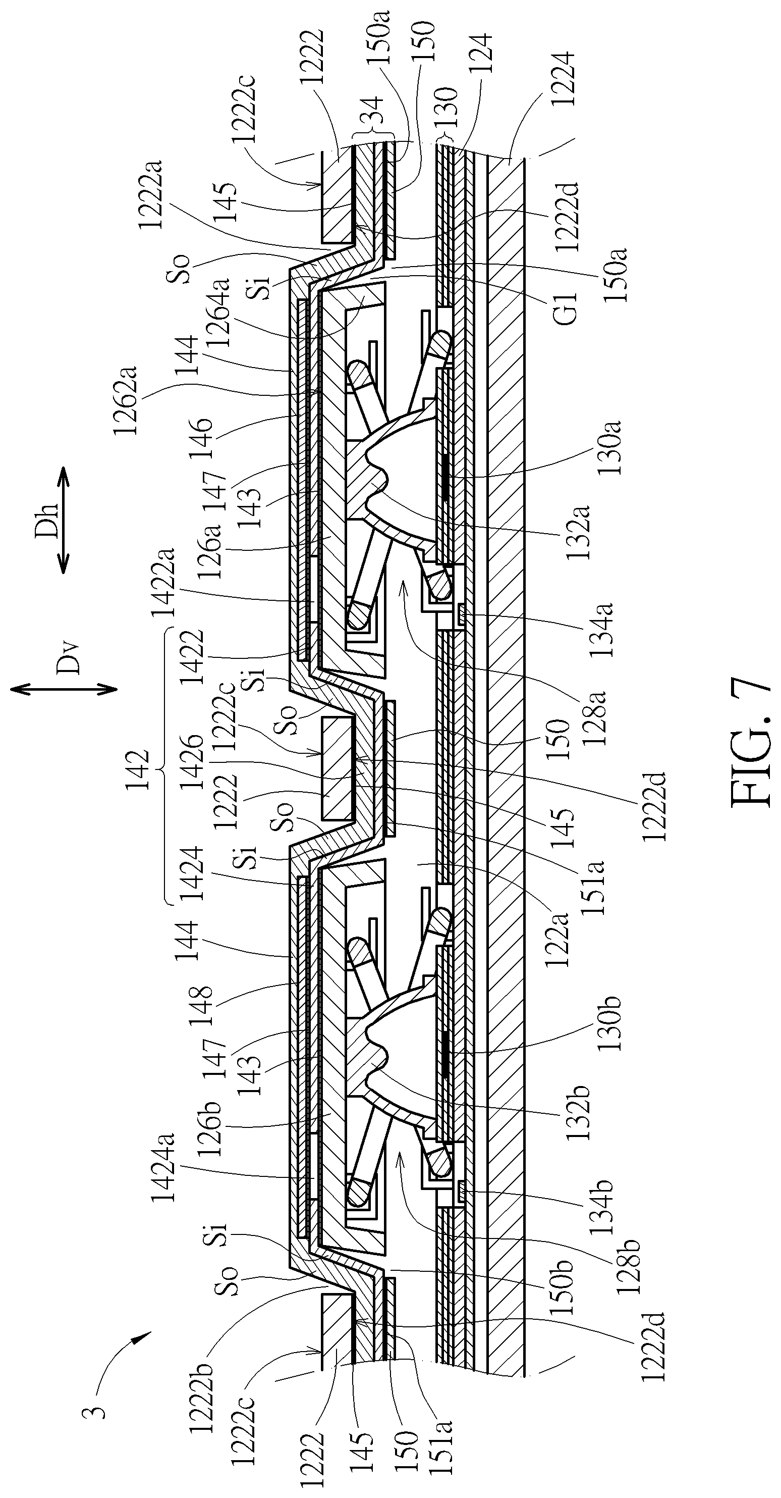 Patent US12308185 Figure 7 – Keyswitch structure and keyboard therewith
