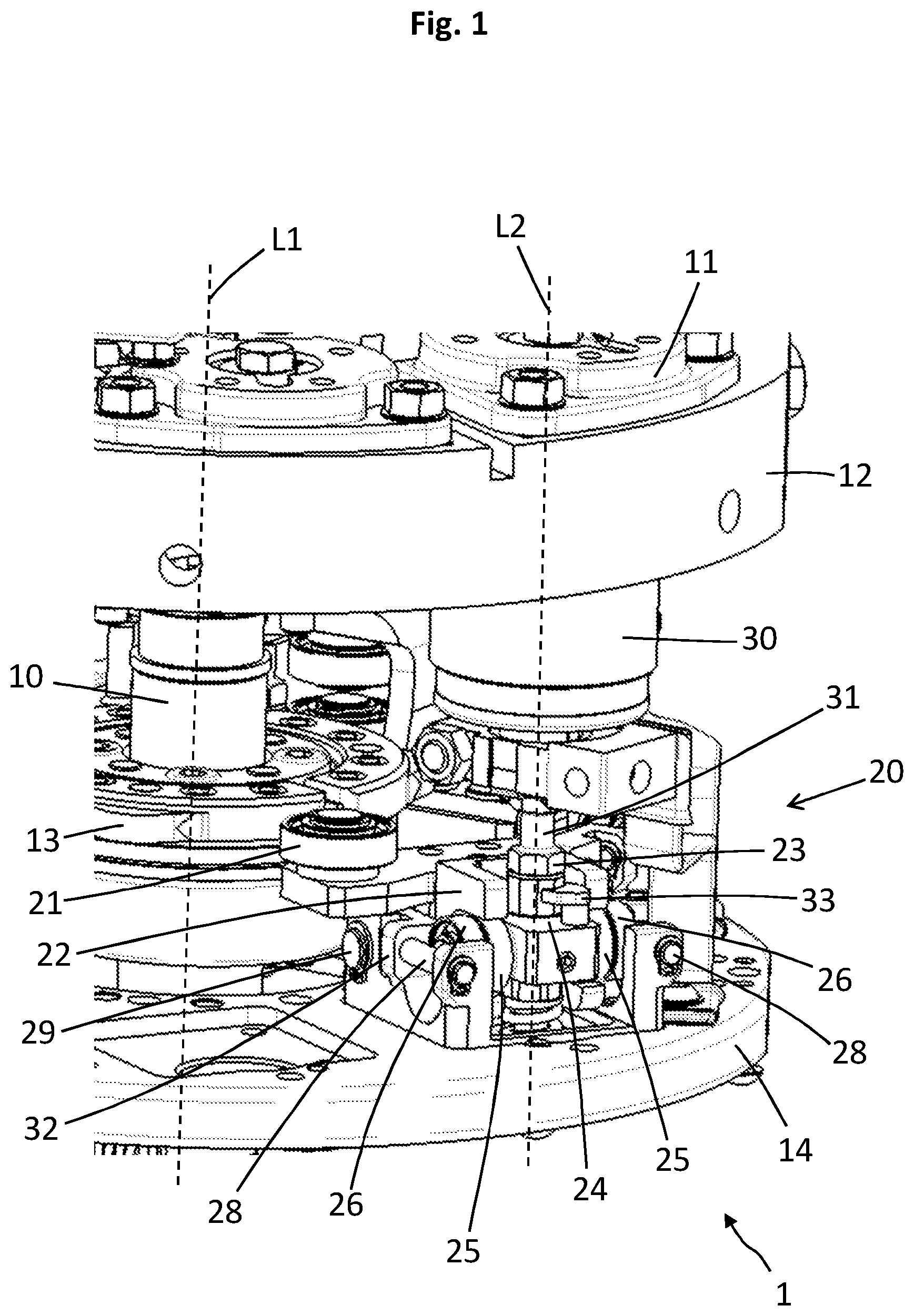Patent US12308187 Figure 1 – System for controlling a vacuum interrupter for a power diverter switch, a power diverter switch and an on-load tap changer