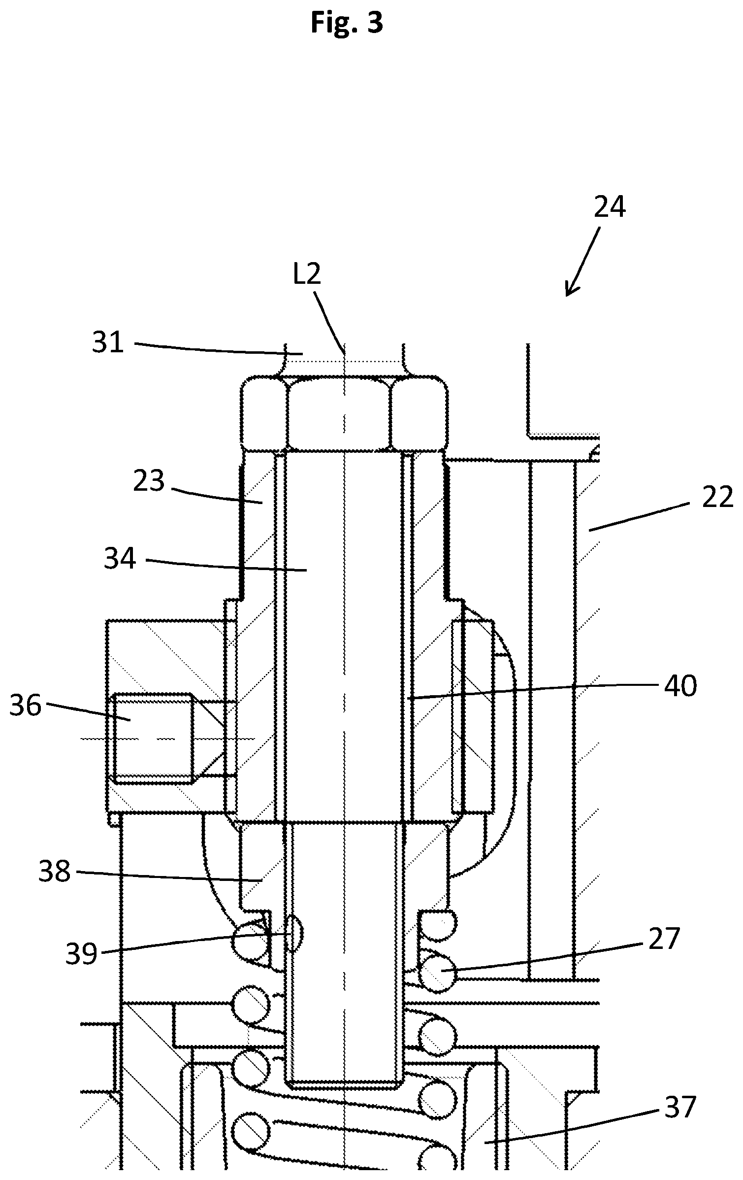 Patent US12308187 Figure 3 – System for controlling a vacuum interrupter for a power diverter switch, a power diverter switch and an on-load tap changer