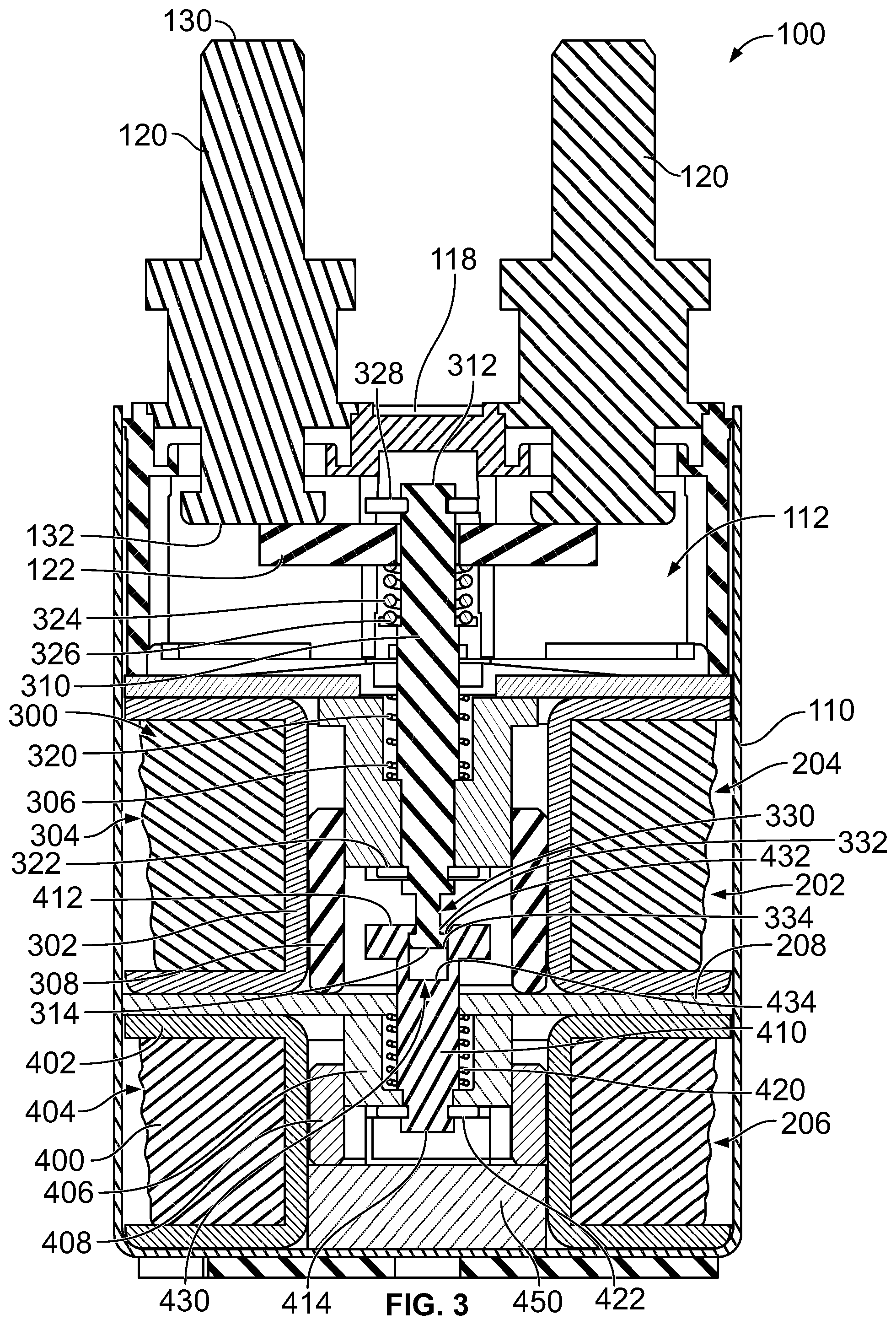 Patent US12308190 Figure 2 – Contactor with multi-gap actuator
