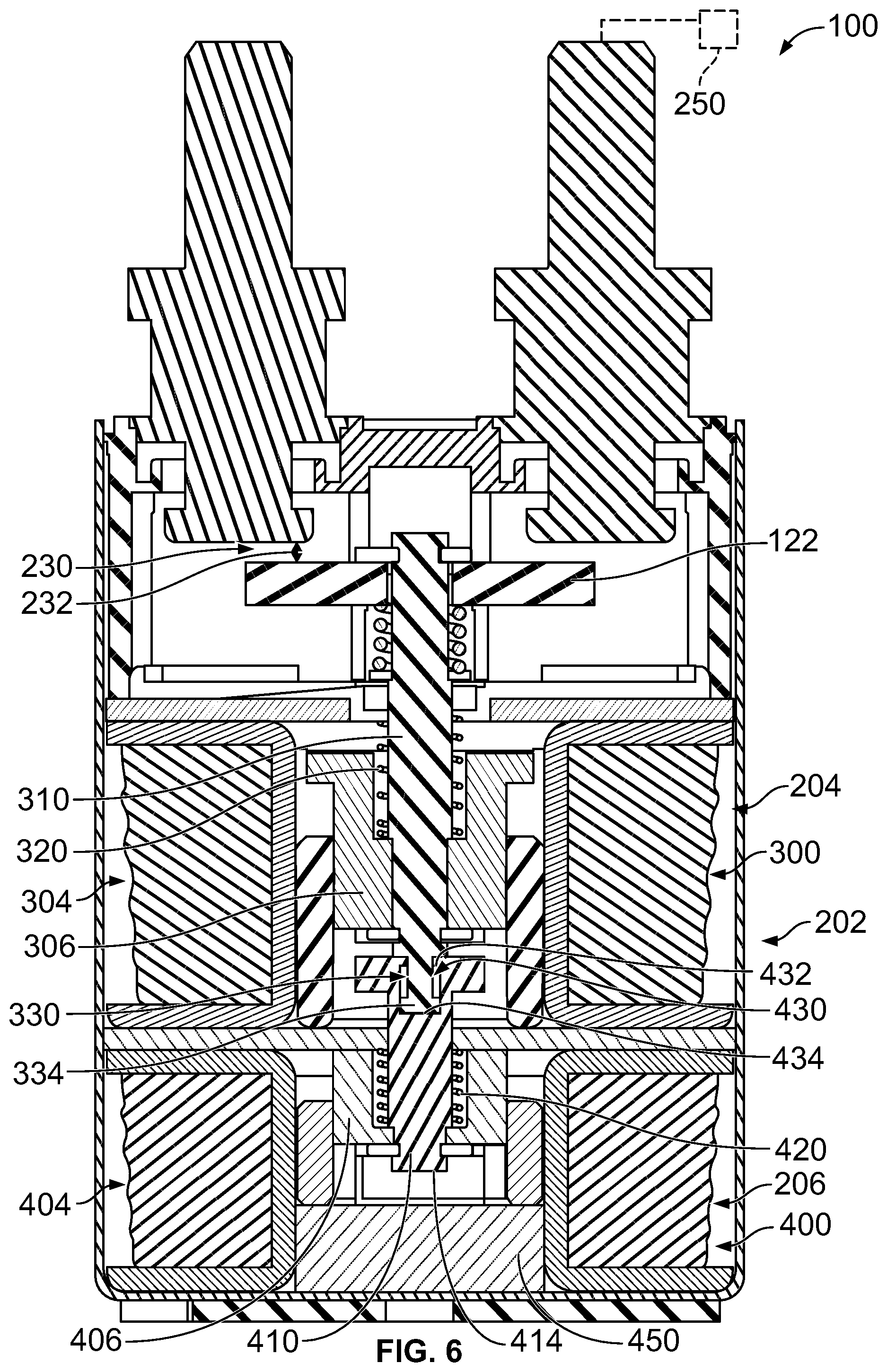 Patent US12308190 Figure 4 – Contactor with multi-gap actuator