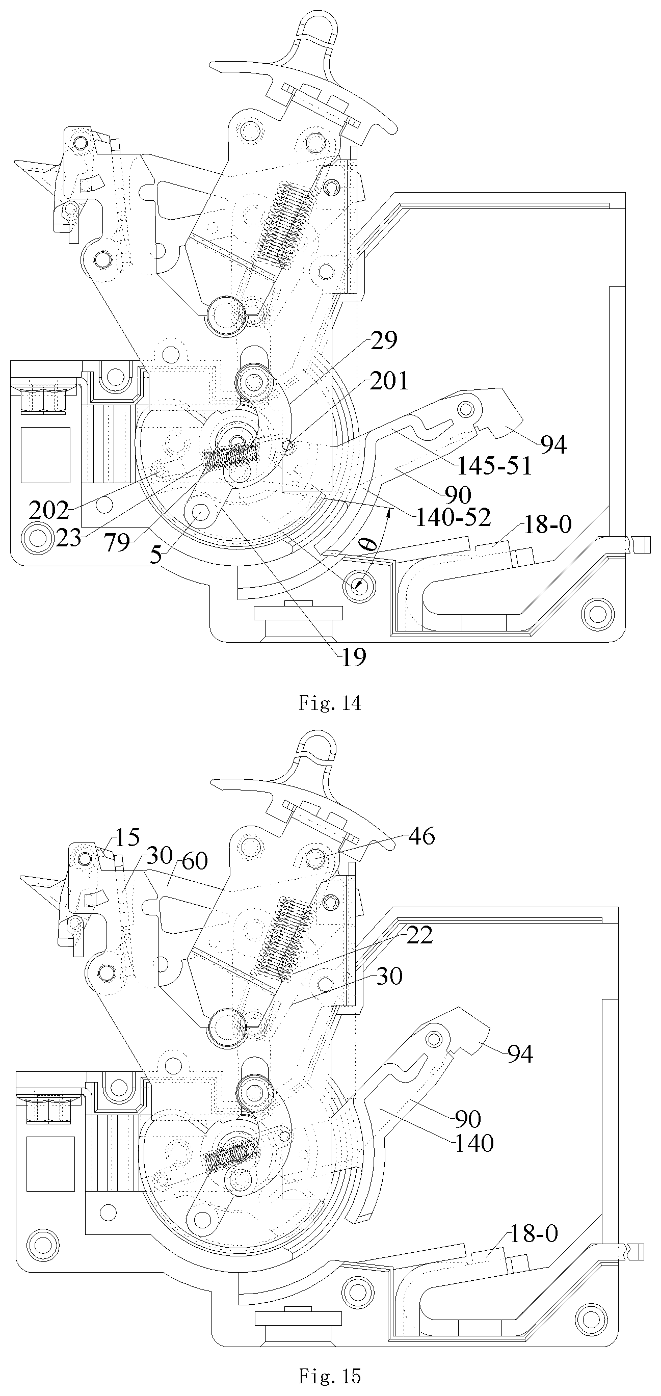Patent US12308192 Figure 7 – Quick tripping device and circuit breaker
