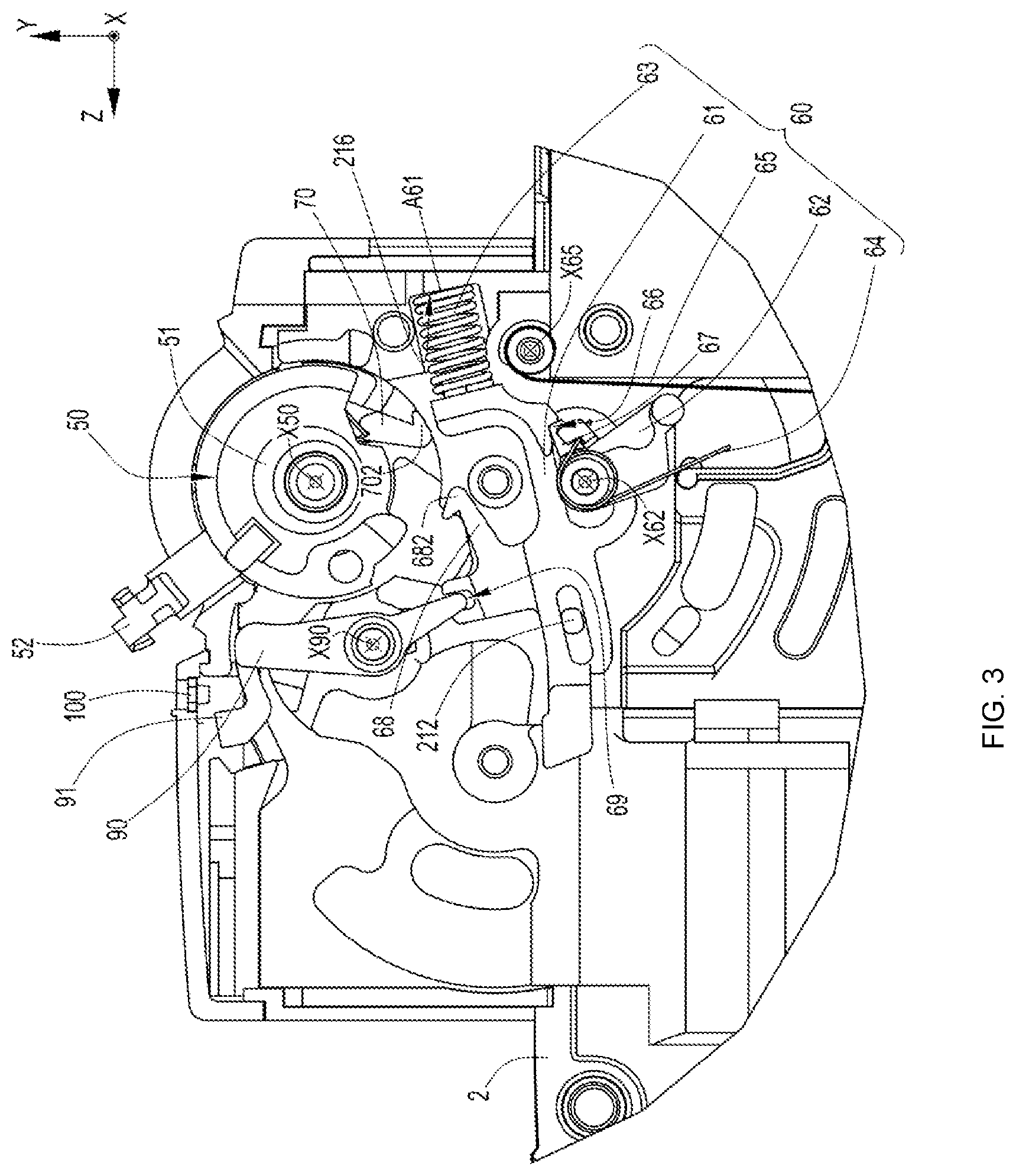 Patent US12308193 Figure 3 – Resetting RCD mechanism by the handle