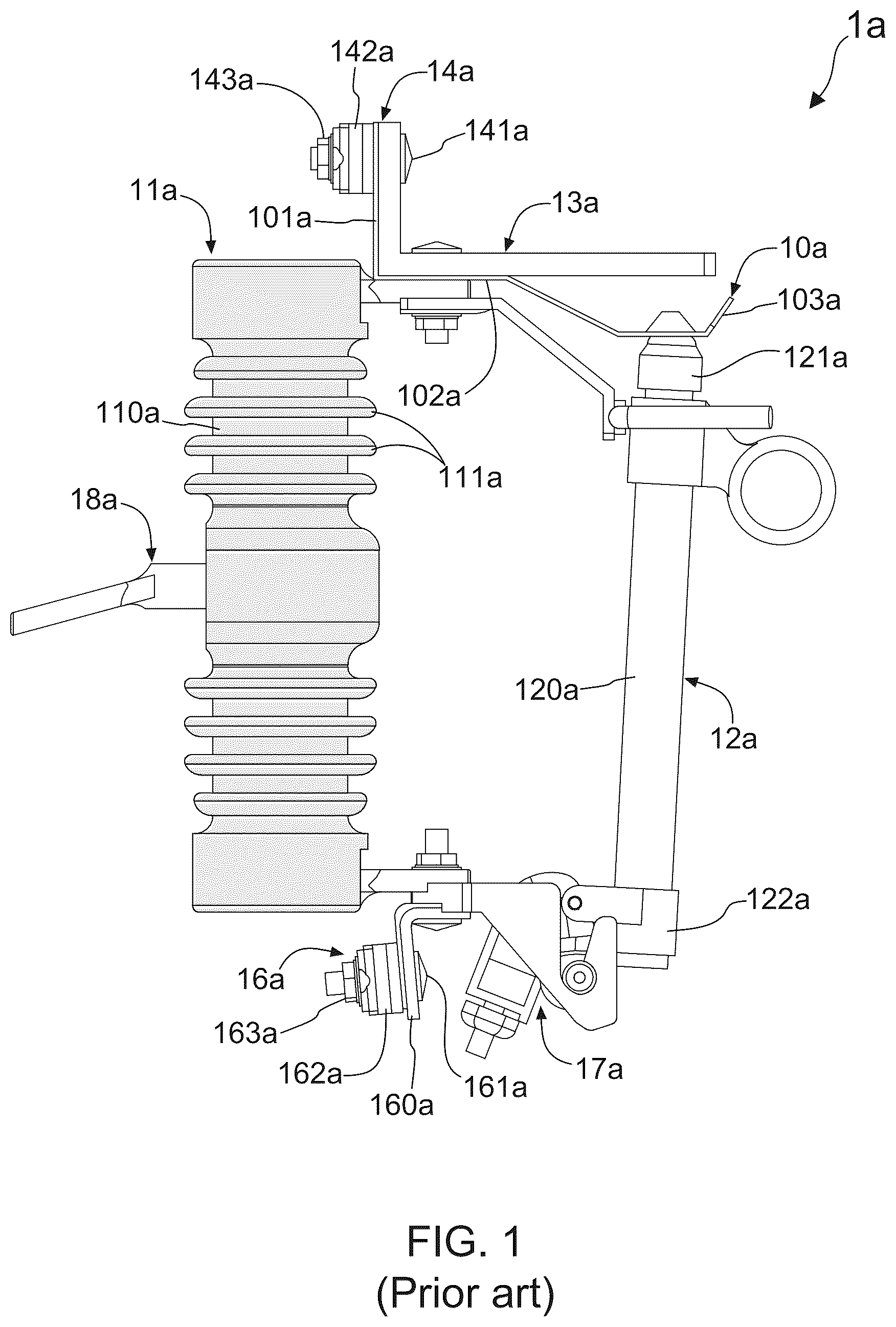 Patent US12308196 Figure 1 – Insulation device and fuse cutout having the same