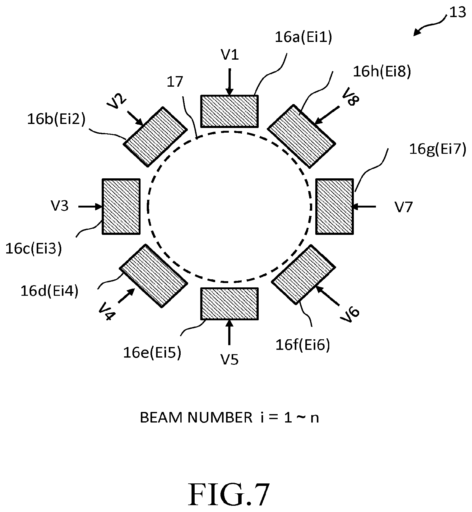 Patent US12308202 Figure 7 – Multi-electron beam inspection apparatus, multipole array control method, and multi-electron beam inspection method