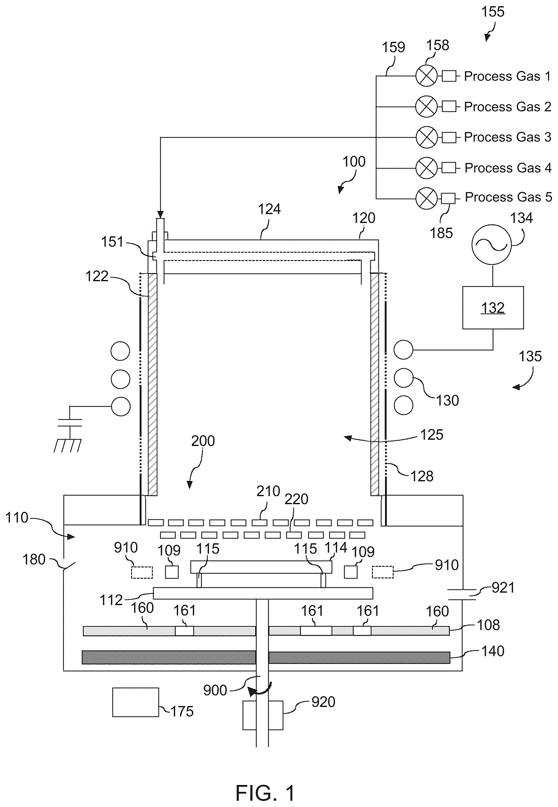 Patent US12308209 — Workpiece processing apparatus with plasma and thermal processing systems — Figure 1