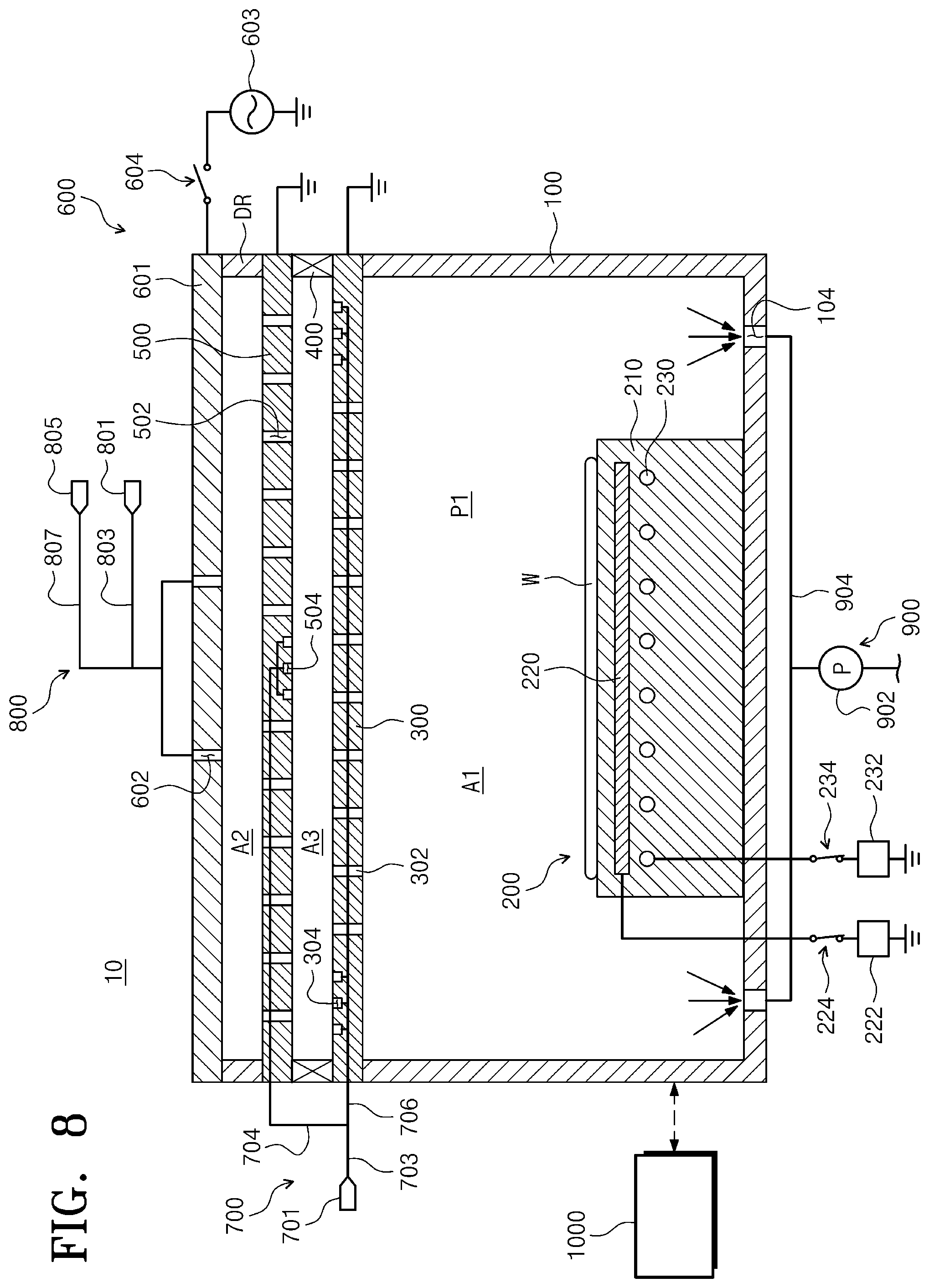 Patent US12308219 Figure 8 – Substrate treating method and substrate treating apparatus