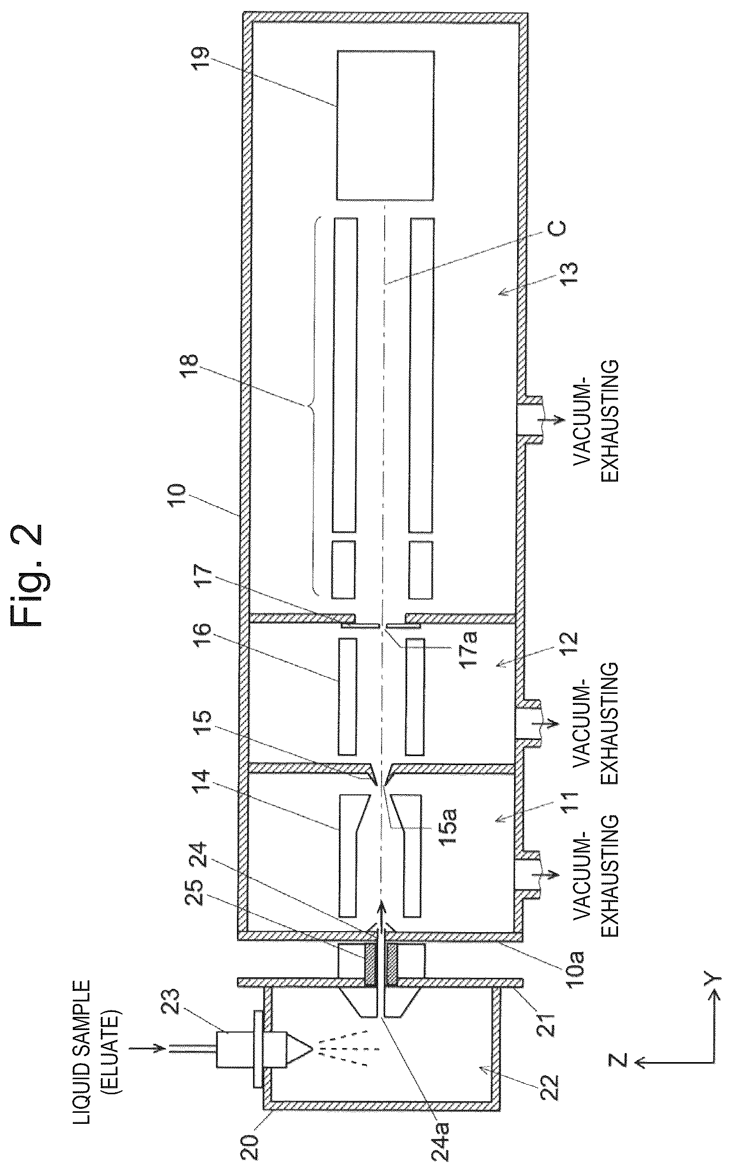 Patent US12308223 Figure 2 – Mass spectrometer