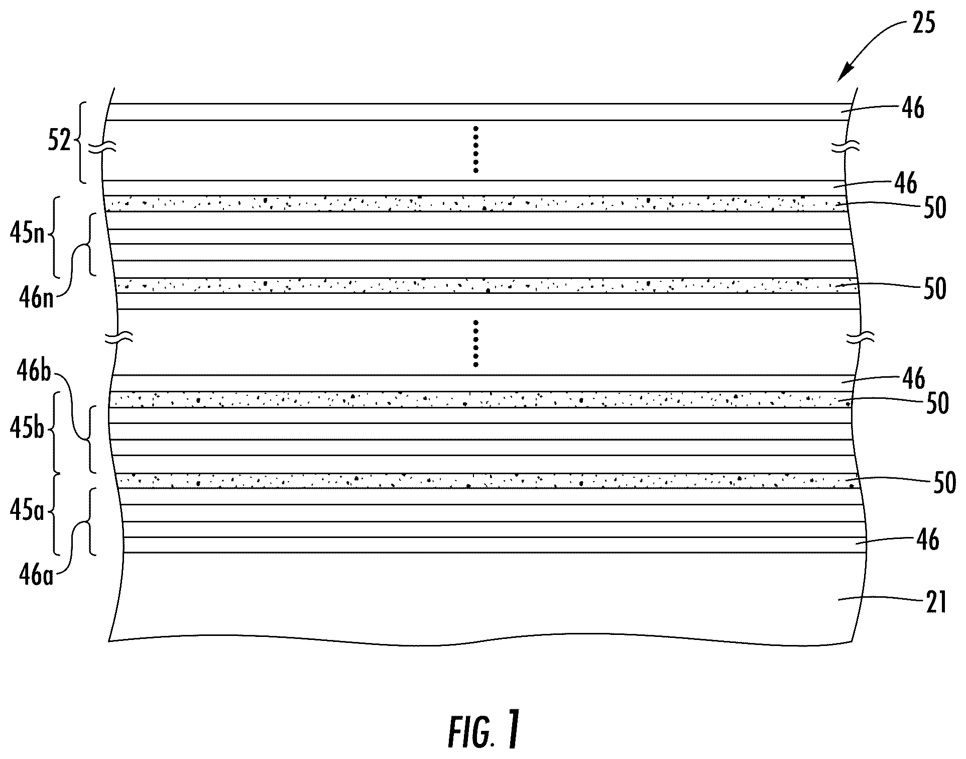Patent US12308229 Figure 1 – Method for making memory device including a superlattice gettering layer