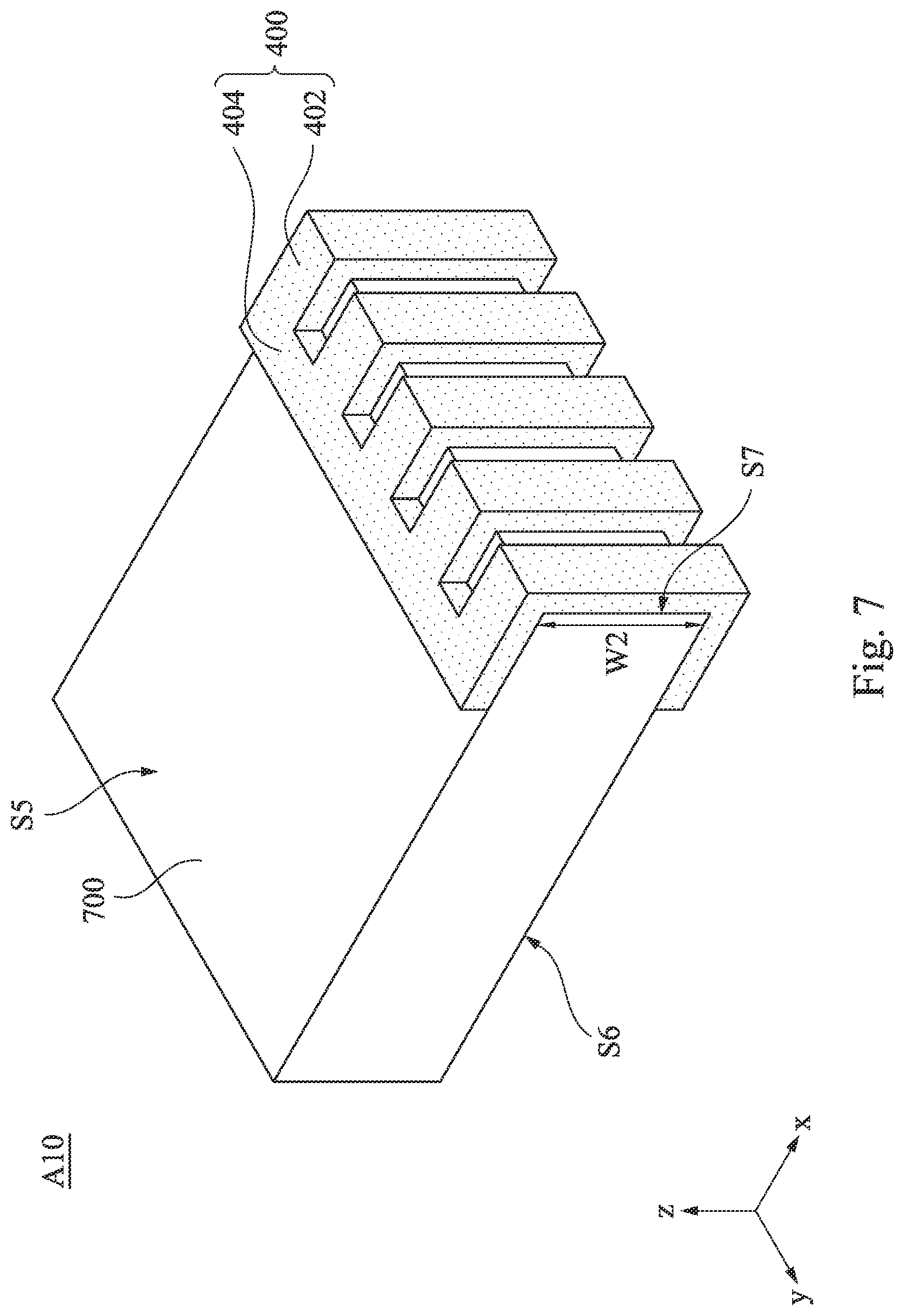 Patent US12308234 Figure 7 – Metal mask having a plurality of strip-shaped structures