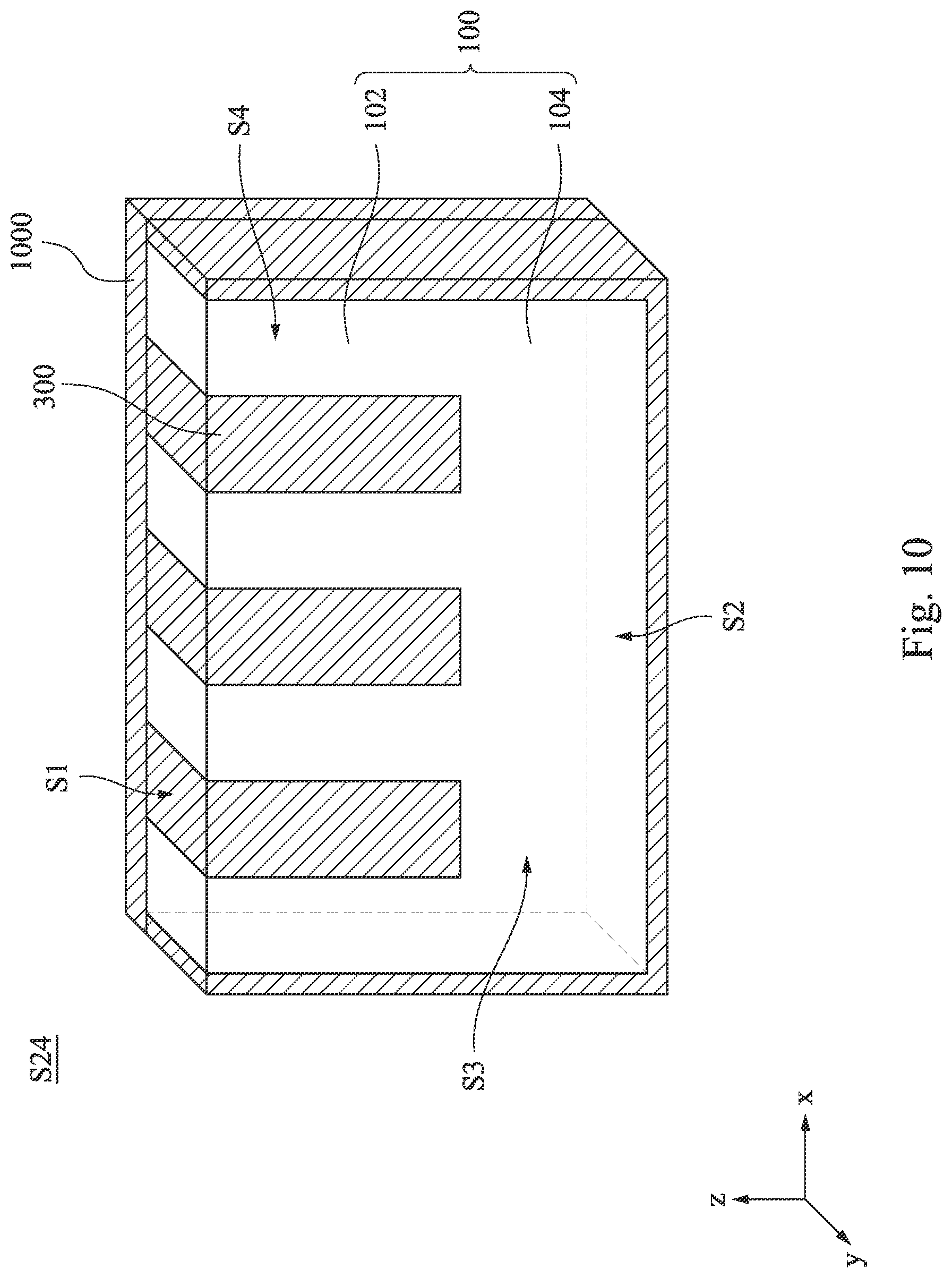 Patent US12308234 Figure 10 – Metal mask having a plurality of strip-shaped structures