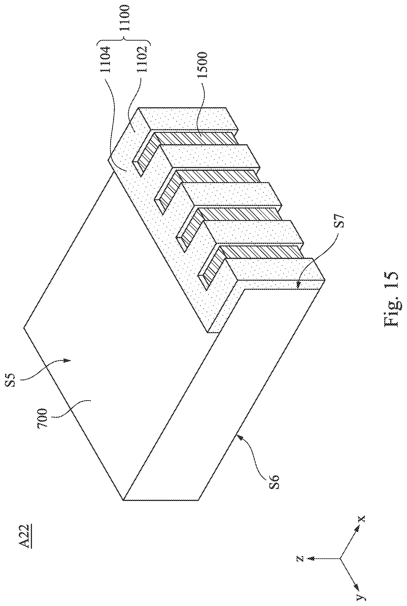 Patent US12308234 Figure 15 – Metal mask having a plurality of strip-shaped structures
