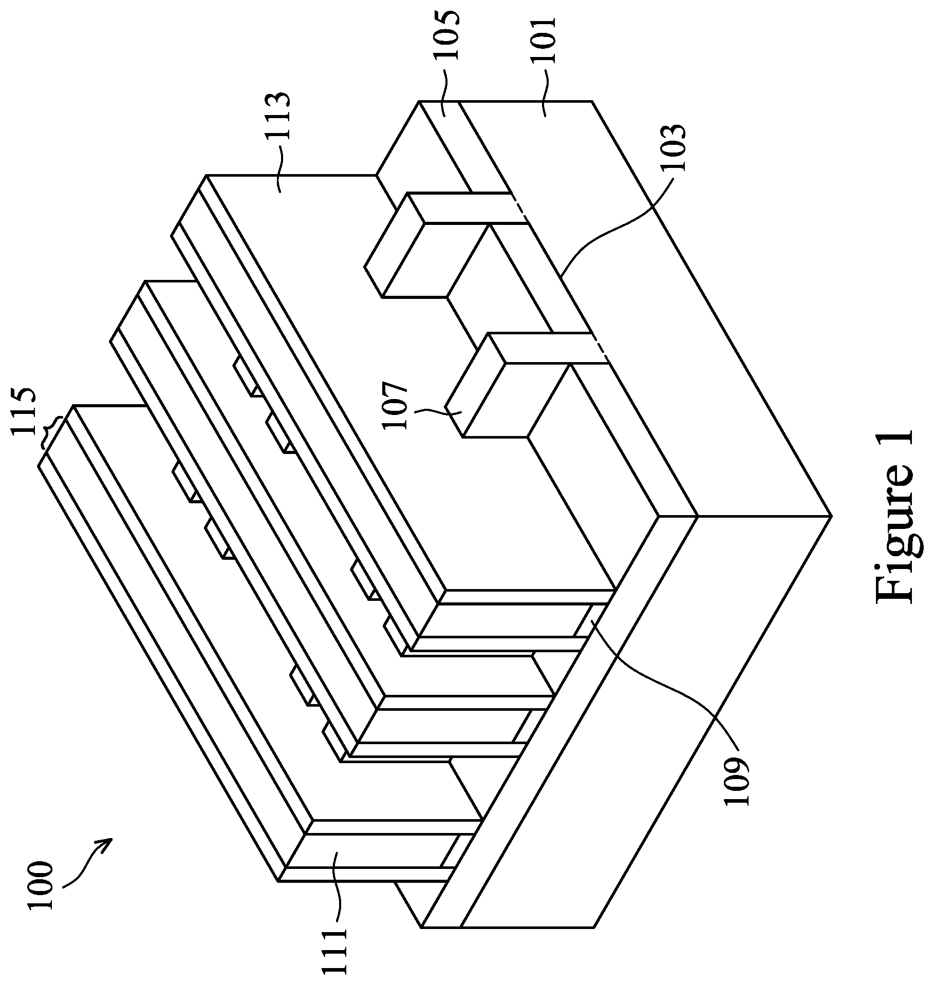 Patent US12308248 Figure 1 – Semiconductor device and method of manufacture