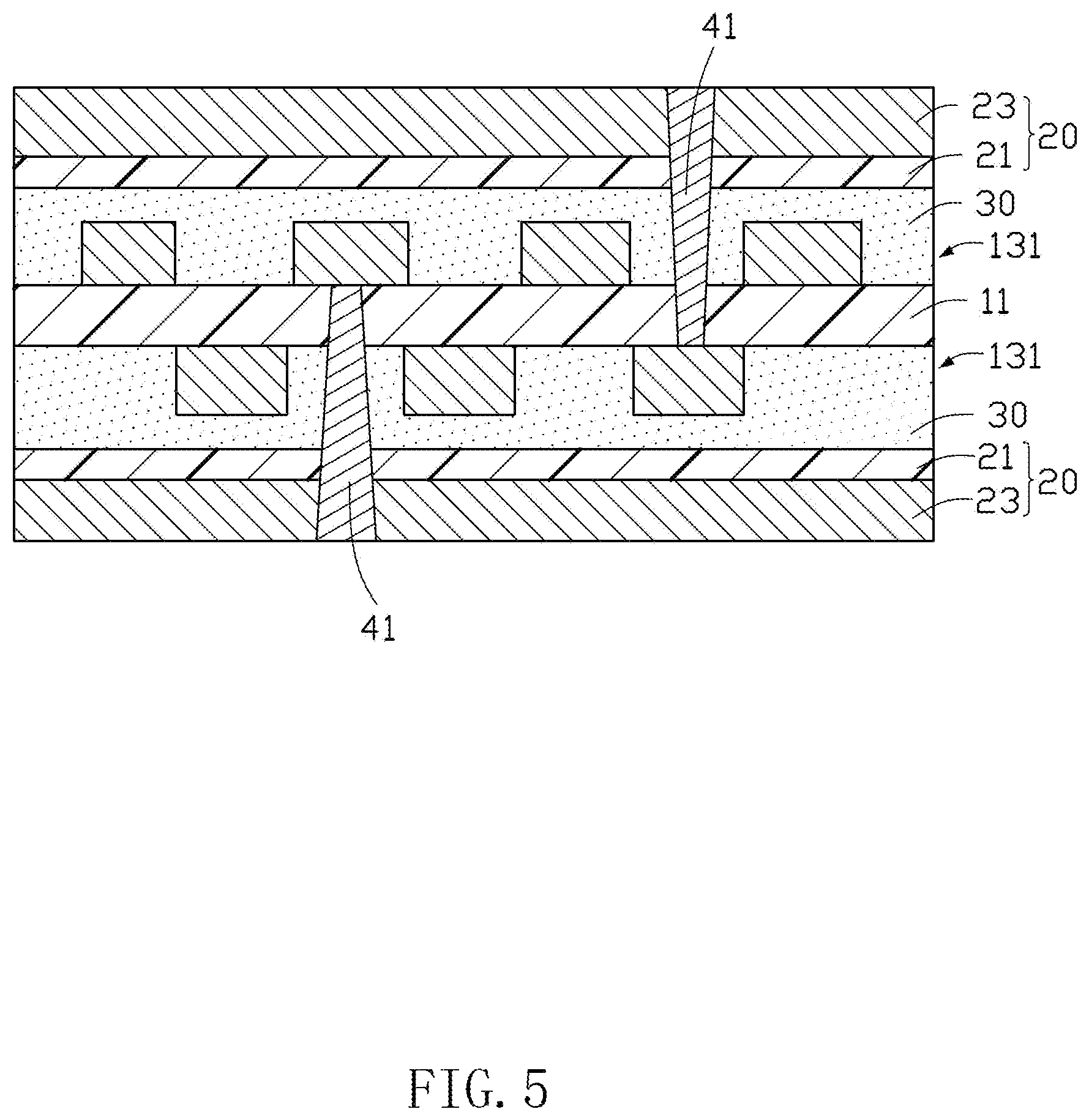 Patent US12308252 Figure 5 – Interposer, manufacturing method therefor, and circuit board assembly