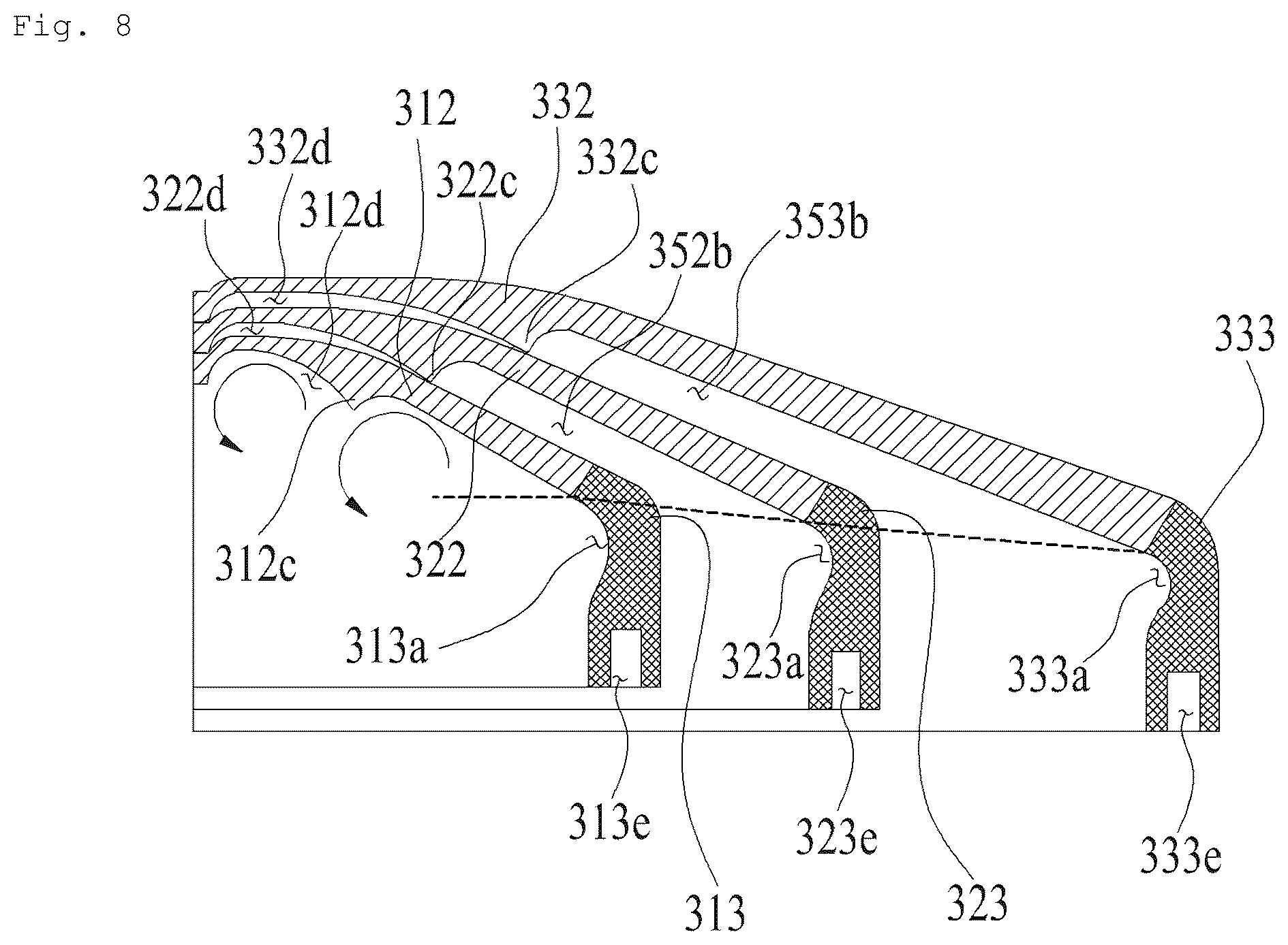 Patent US12308256 Figure 8 – Substrate treatment apparatus having bowl assembly