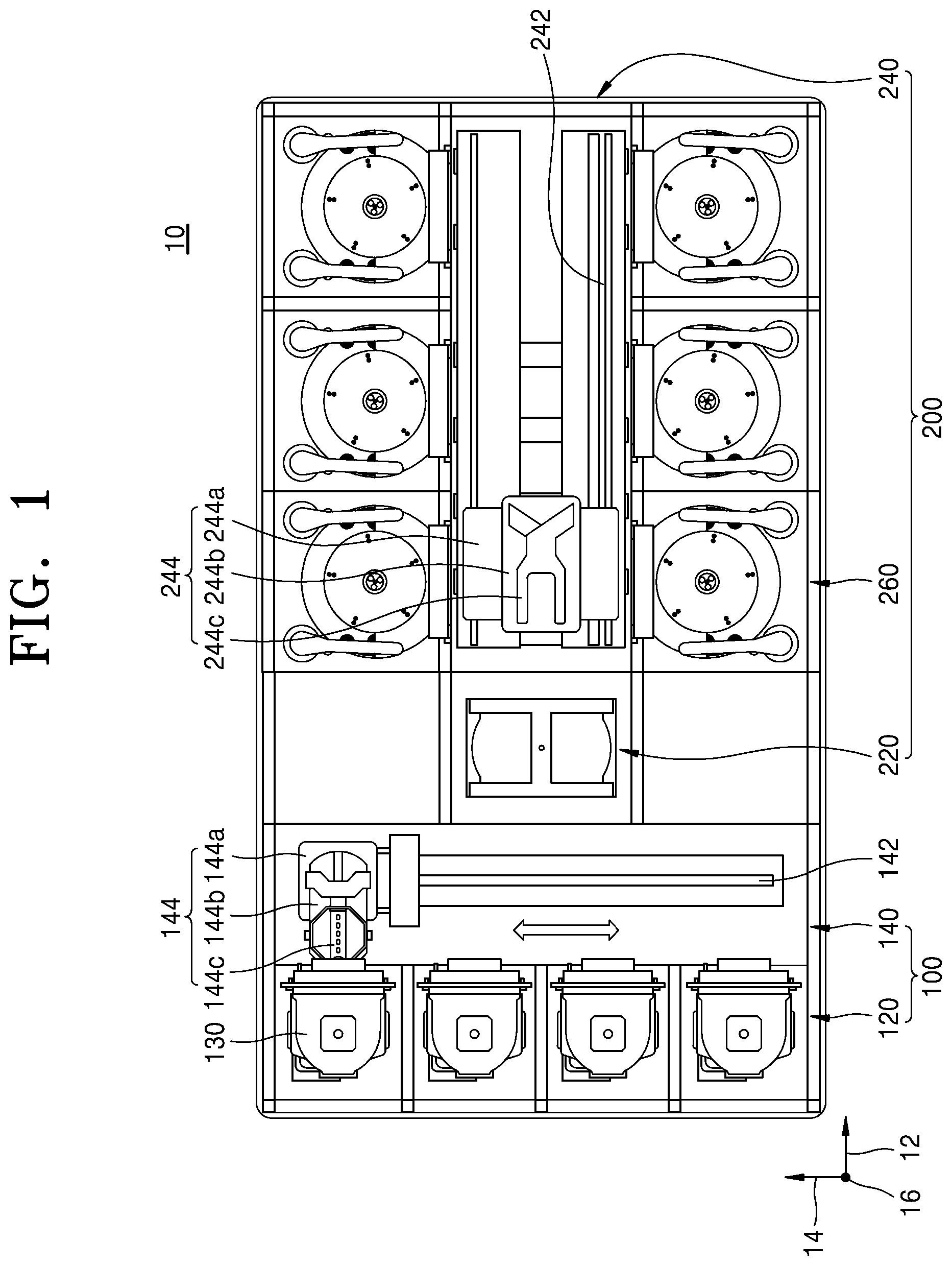 Patent US12308257 Figure 1 – Wafer treatment apparatus and method for reducing scattering of treatment liquid