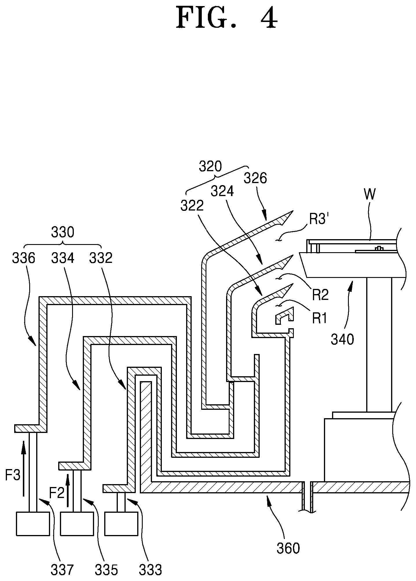 Patent US12308257 Figure 4 – Wafer treatment apparatus and method for reducing scattering of treatment liquid