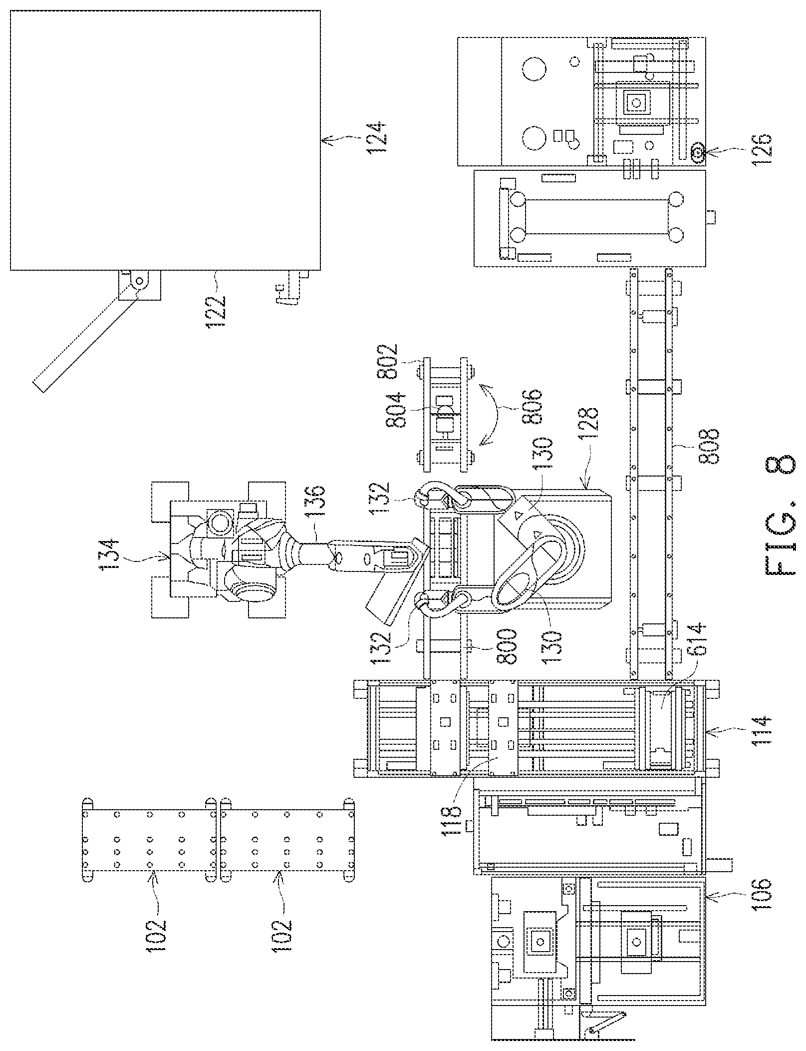 Patent US12308268 Figure 5 – Semiconductor fabrication system and method