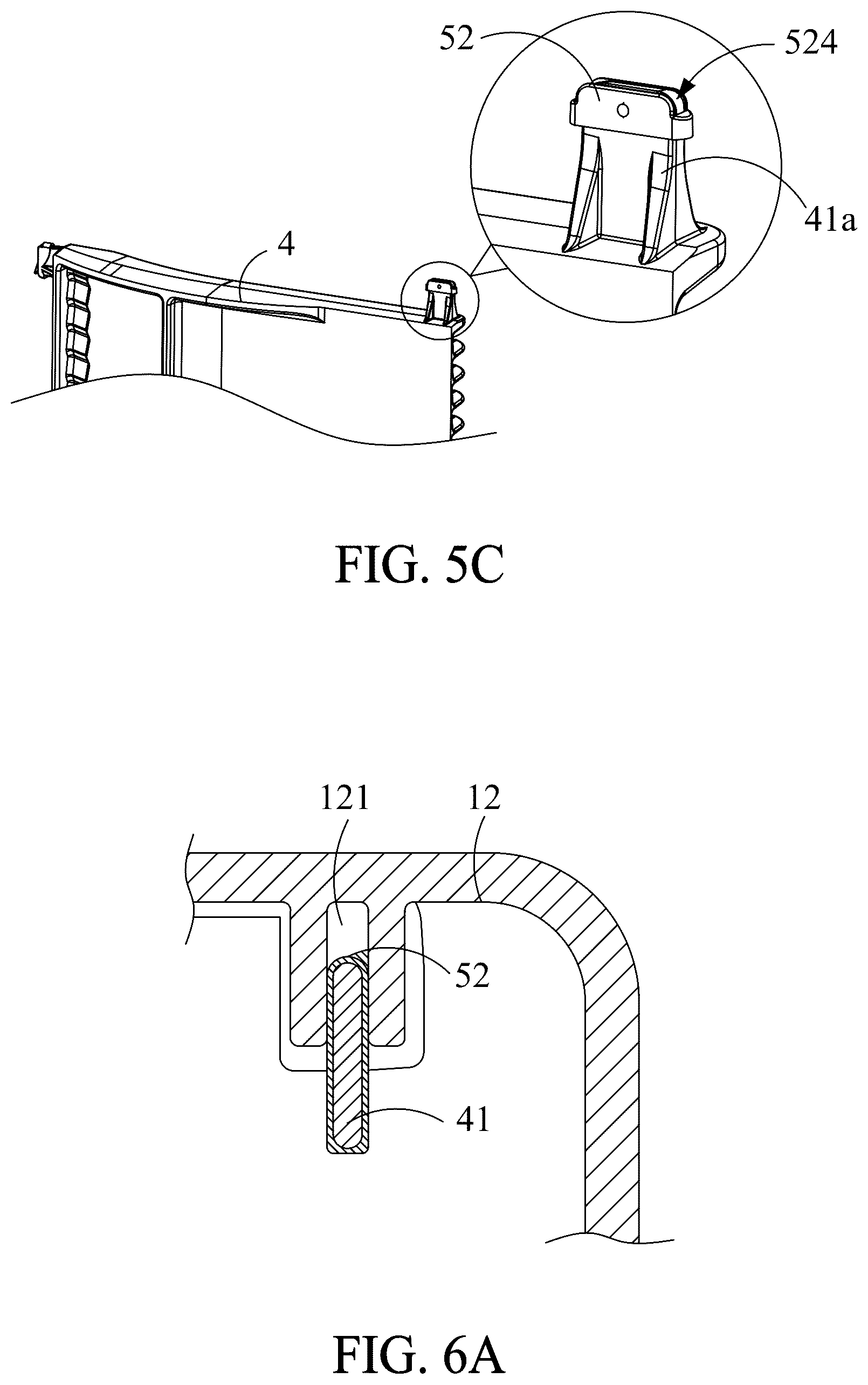 Patent US12308269 Figure 5 – Substrate container and its door assembly, support assembly, and elastic buffer element