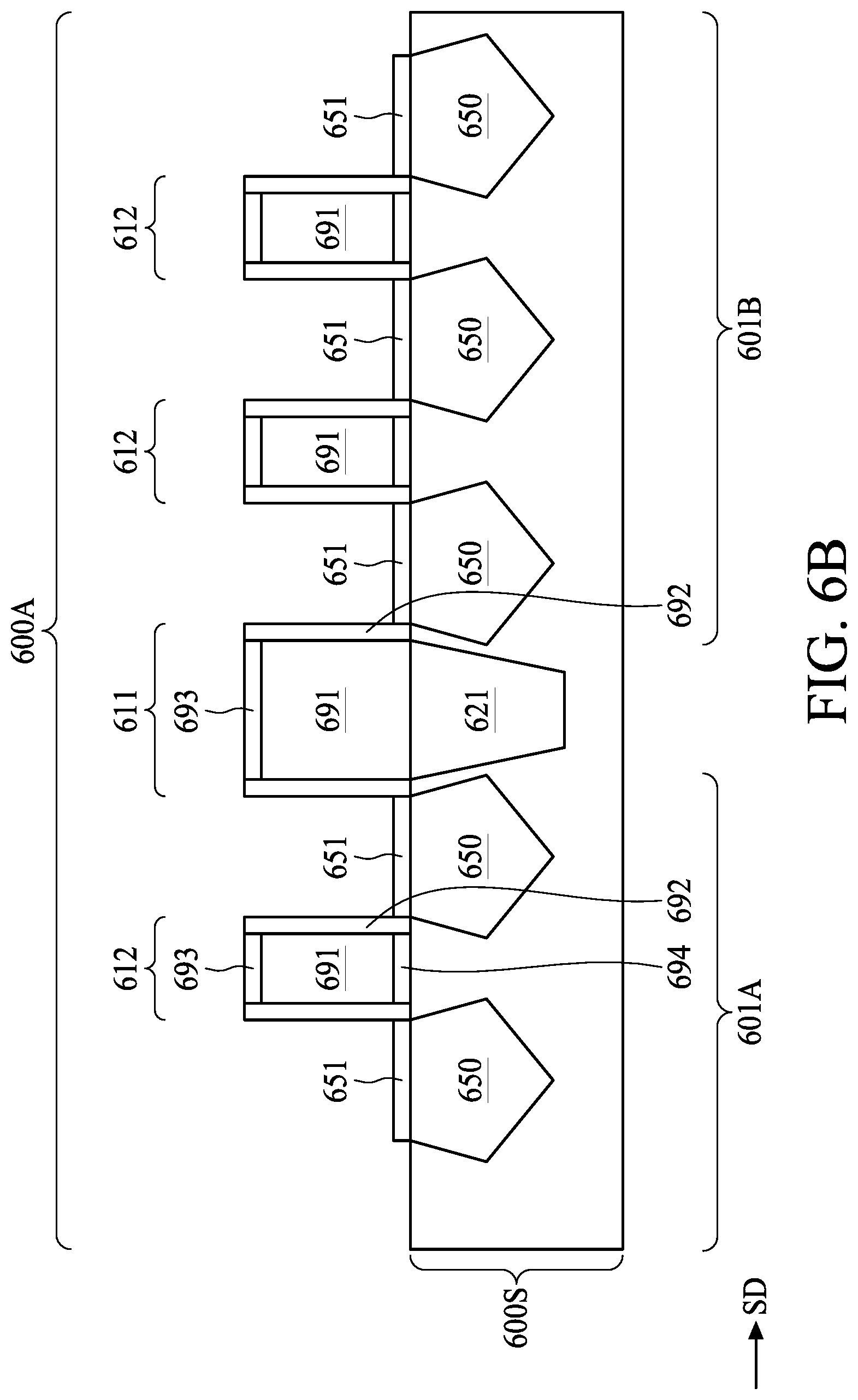 Patent US12308279 Figure 8 – Semiconductor device including an isolation region having an edge being covered and manufacturing method for the same