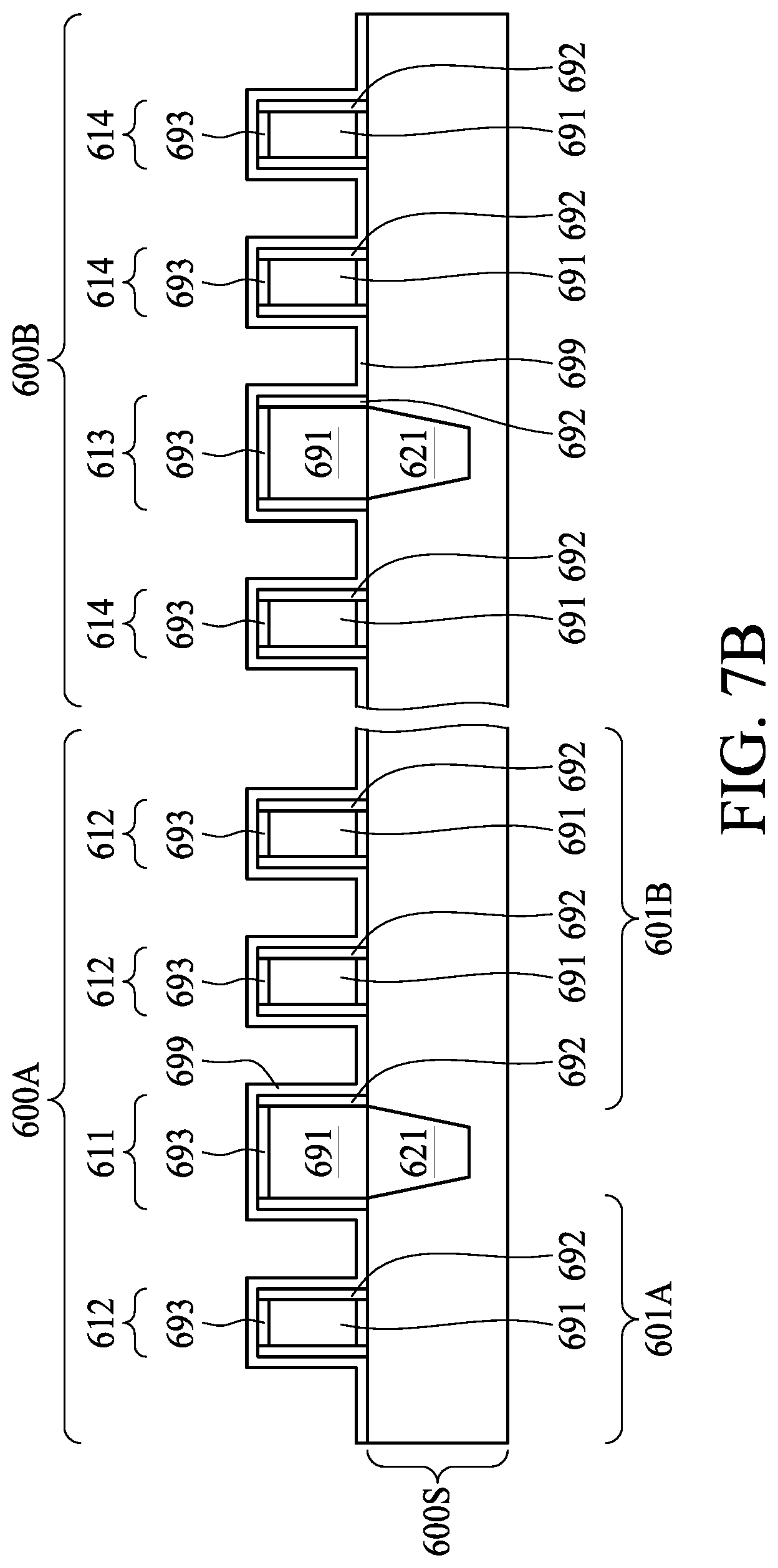 Patent US12308279 Figure 10 – Semiconductor device including an isolation region having an edge being covered and manufacturing method for the same