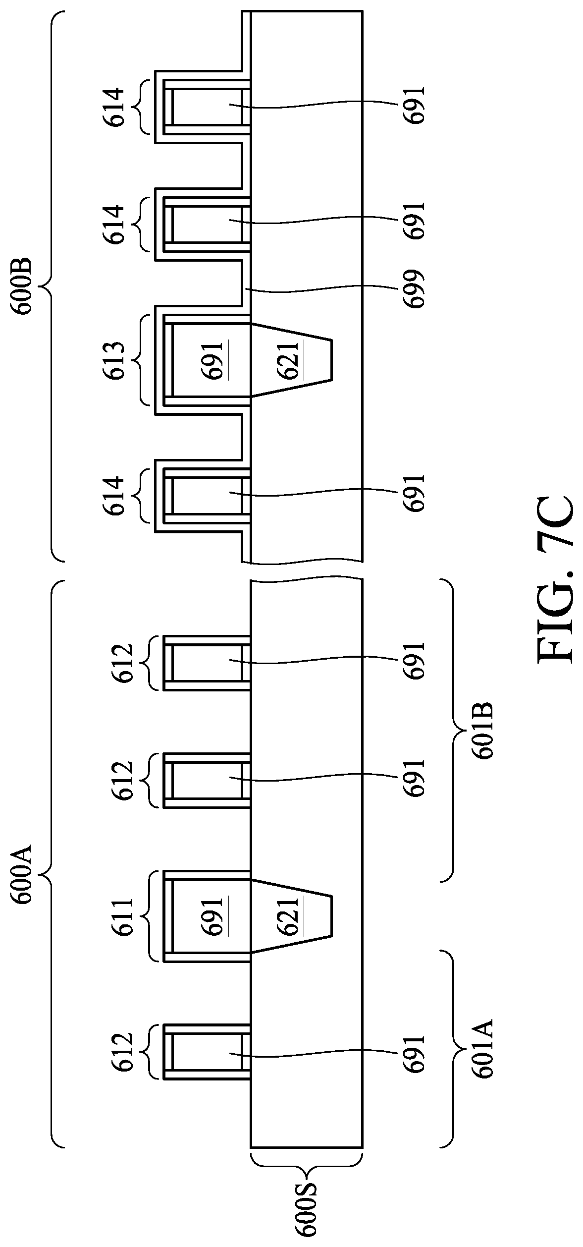 Patent US12308279 Figure 11 – Semiconductor device including an isolation region having an edge being covered and manufacturing method for the same