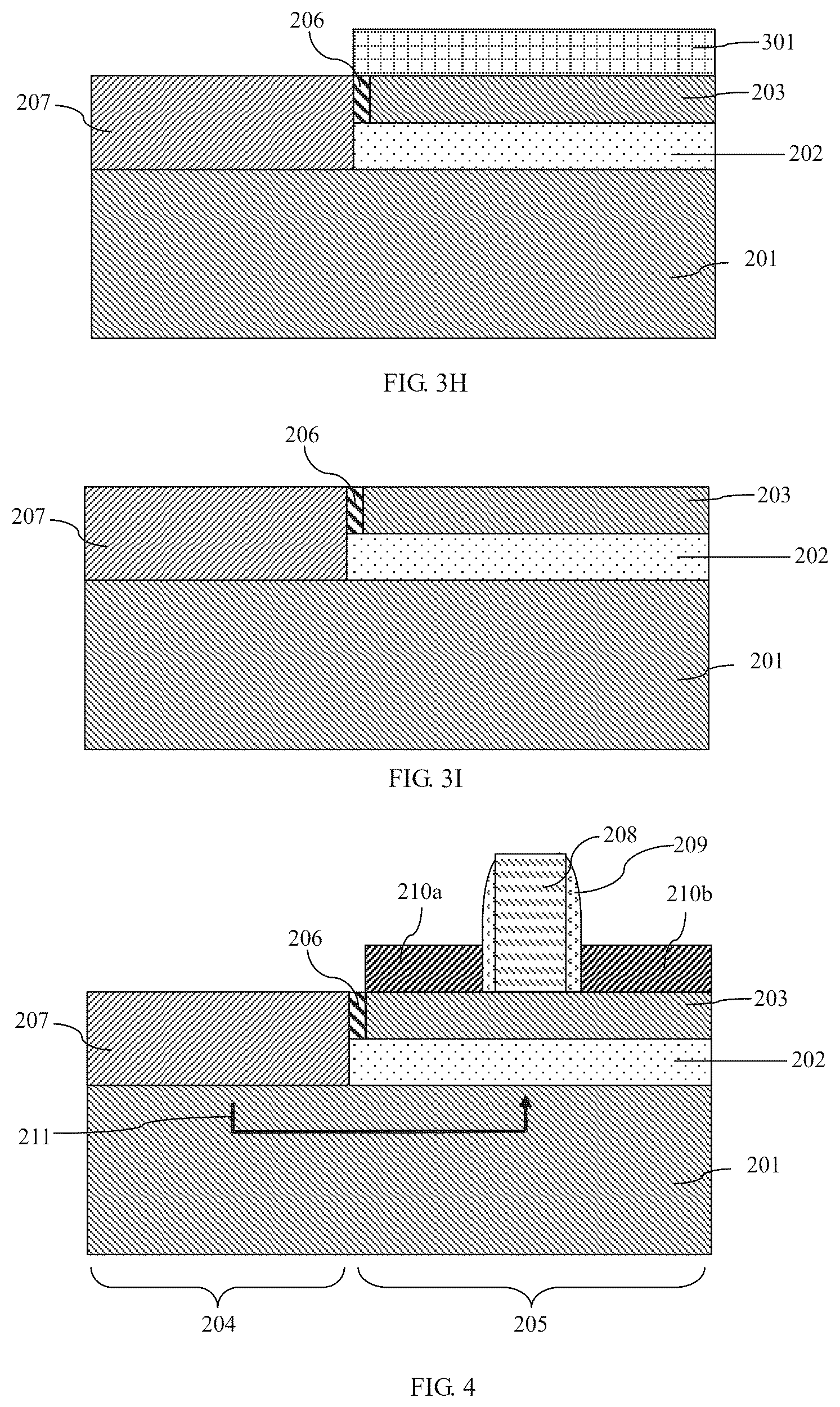 Patent US12308281 Figure 5 – Method for manufacturing isolation structure of hybrid epitaxial area and active area in FDSOI