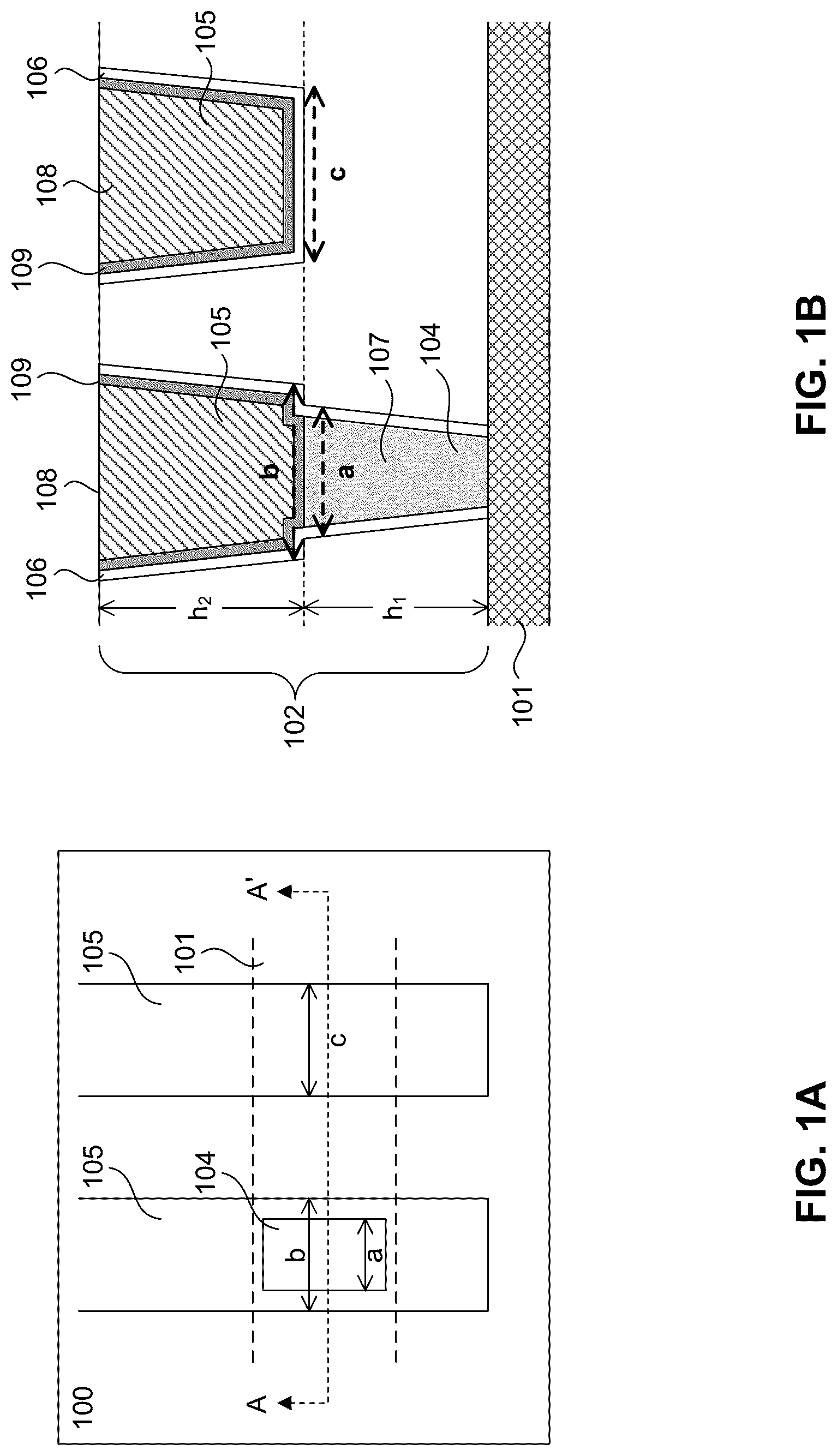Patent US12308282 — Interconnect structure without barrier layer on bottom surface of via — Figure 1