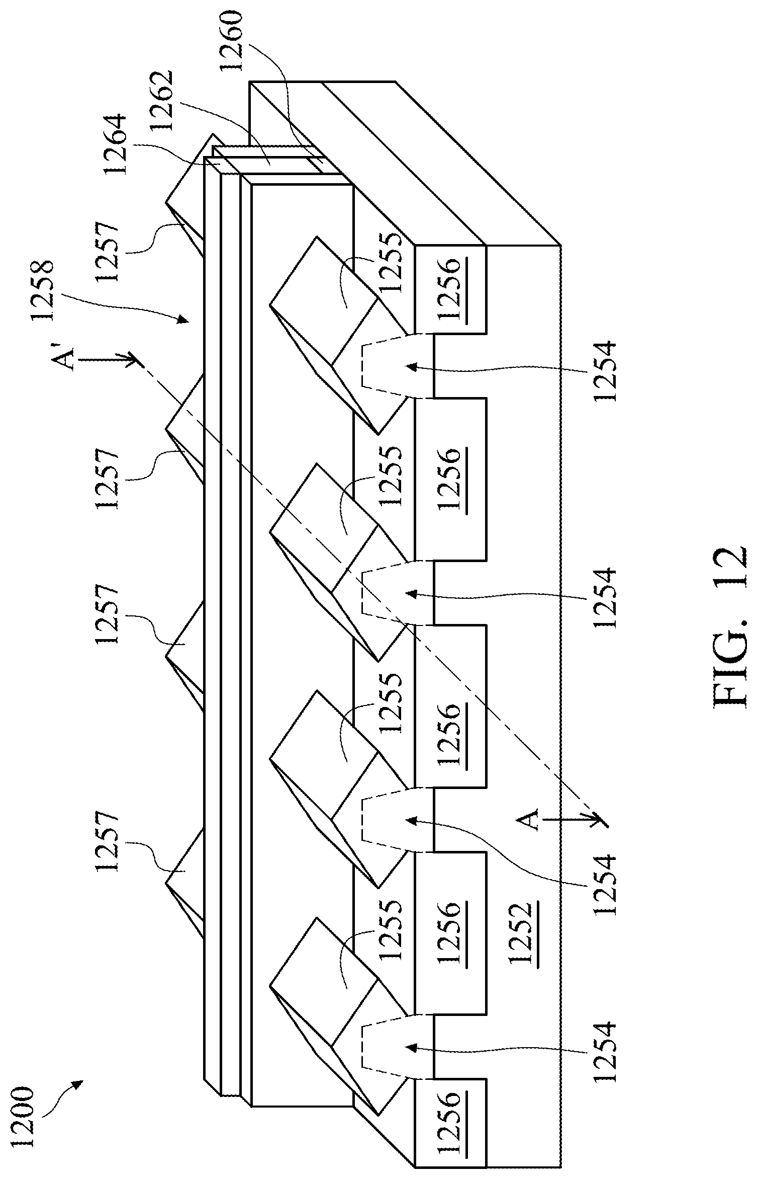 Patent US12308286 Figure 8 – Interconnect structures including air gaps